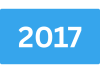 Weißer Text mit der Anzeige 2017 auf blauem, rechteckigem Hintergrund.