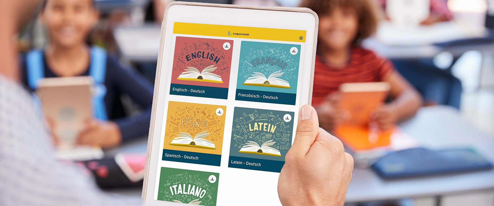 Langenscheidt Wörterbuch-App im Schuleinsatz