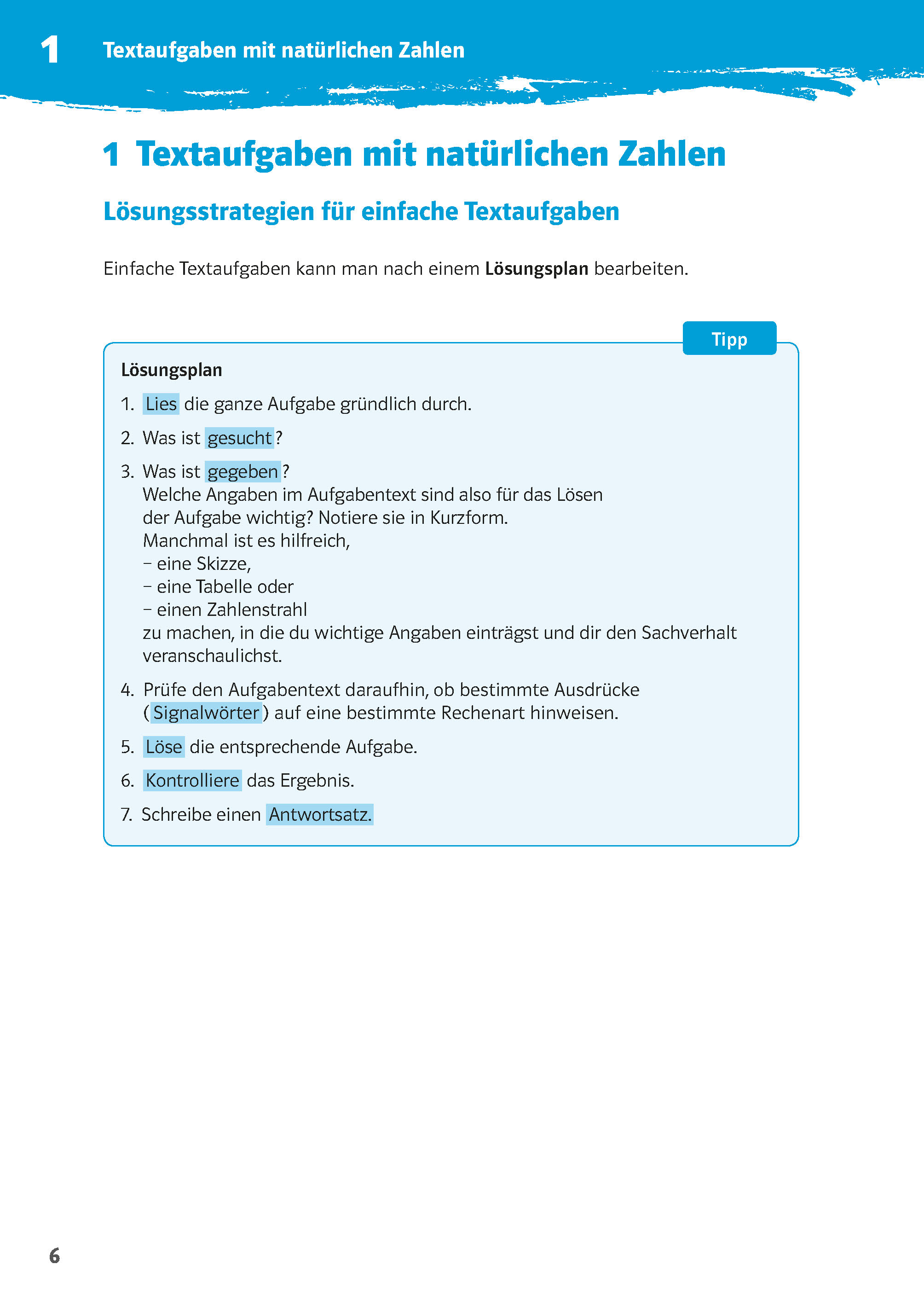 Klett 10-Minuten-Training Mathematik Textaufgaben 5. Klasse