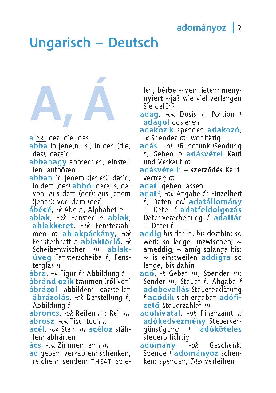 Langenscheidt Universal-Wörterbuch Ungarisch