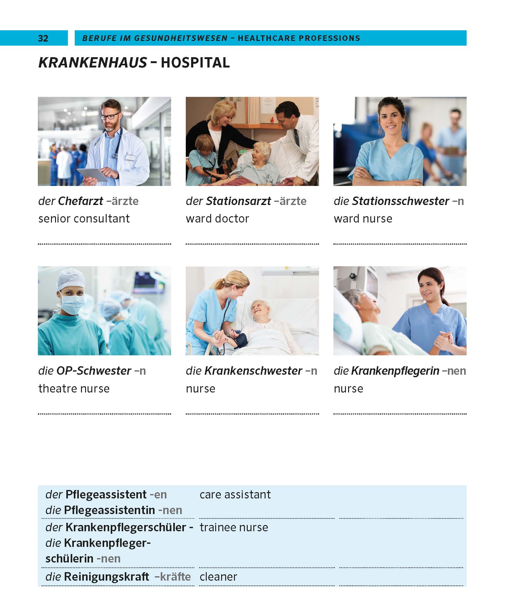 PONS Bildwörterbuch Deutsch für Pflegekräfte