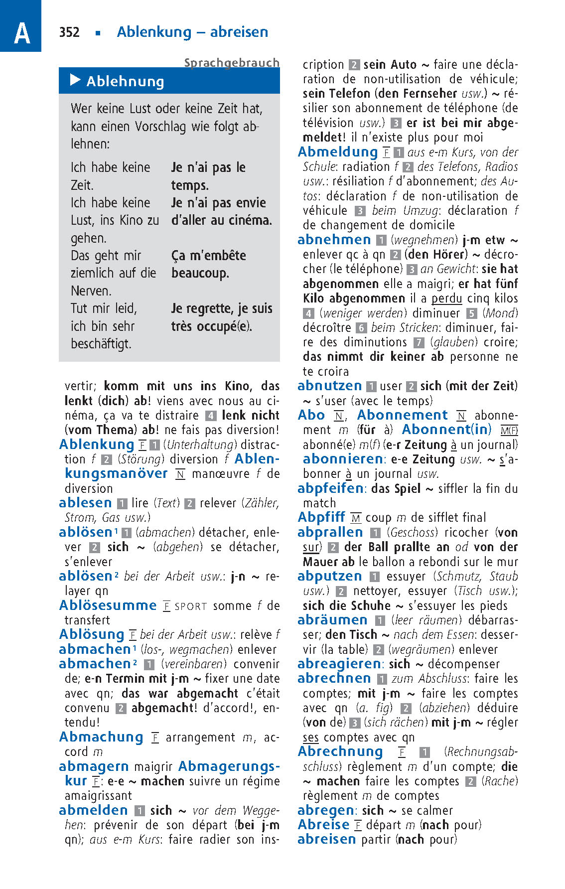 Langenscheidt Schulwörterbuch Französisch