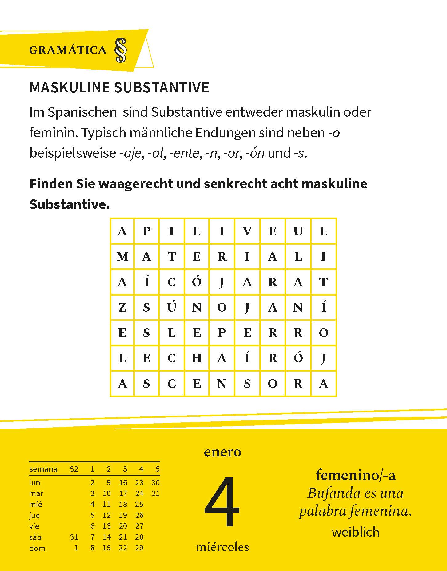 Langenscheidt Sprachkalender Spanisch 2023