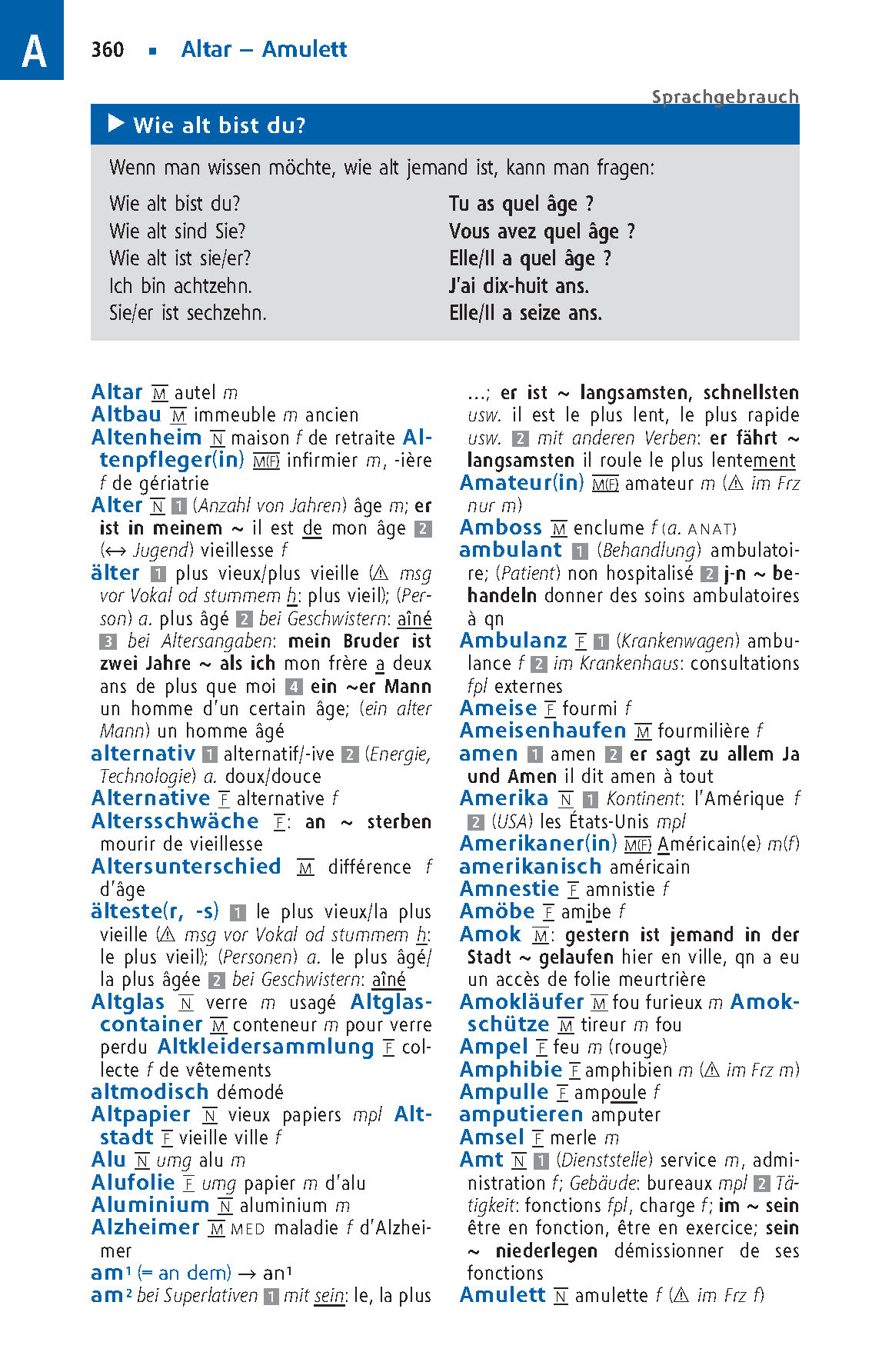 Langenscheidt Schulwörterbuch Französisch