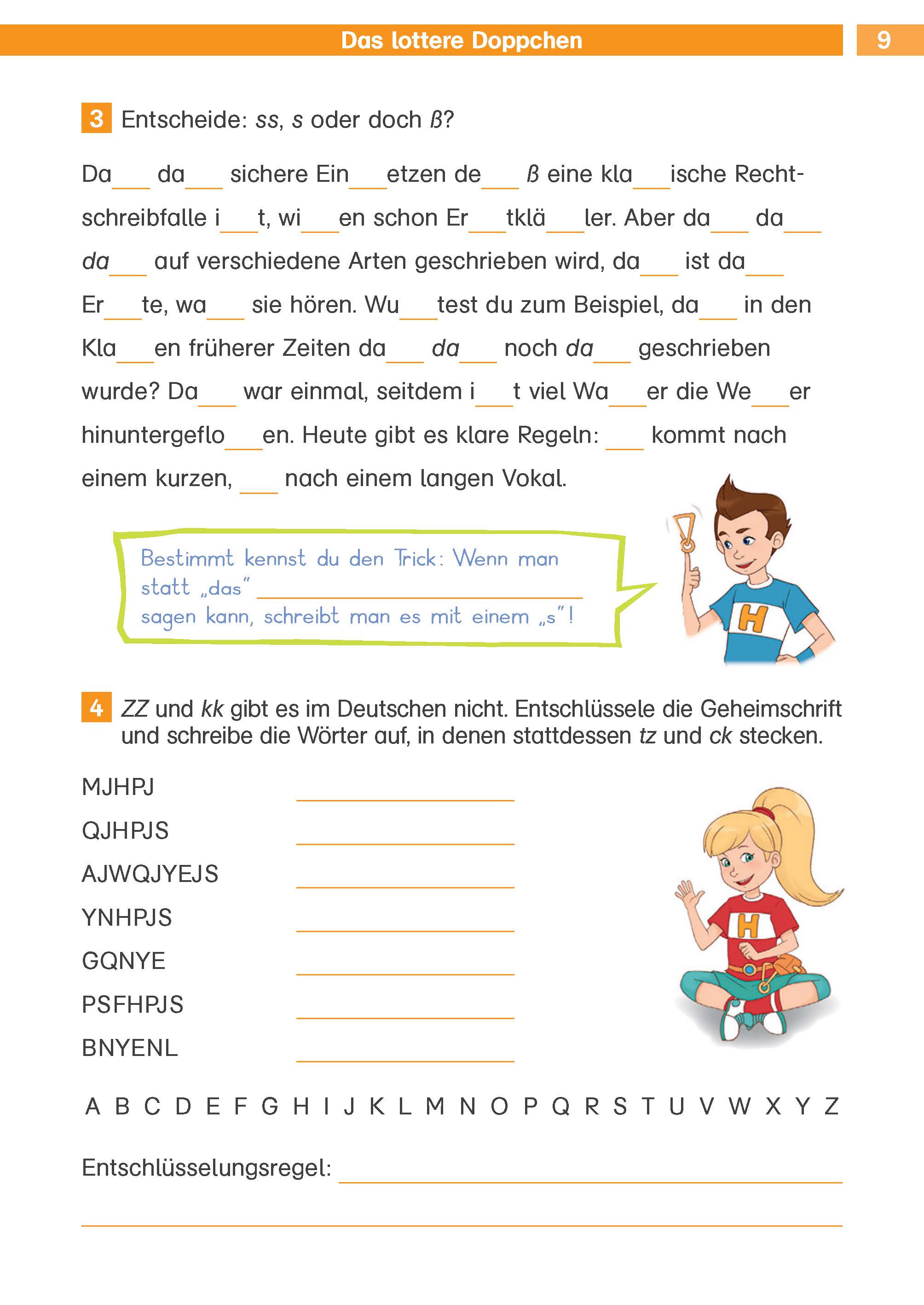 Klett Die Deutsch-Helden: Knobelaufgaben für Deutsch-Helden 4. Klasse