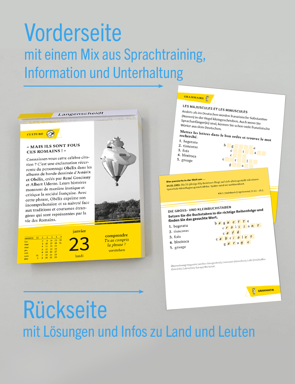 Langenscheidt Sprachkalender Französisch 2023