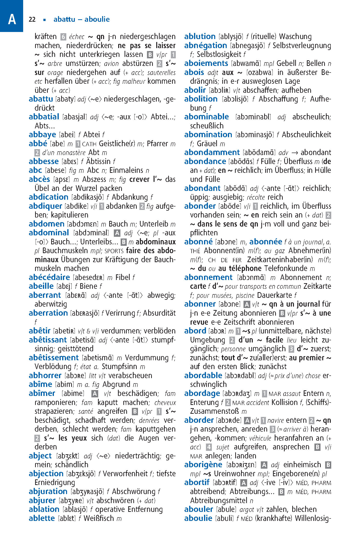 Langenscheidt Abitur-Wörterbuch Französisch Klausurausgabe