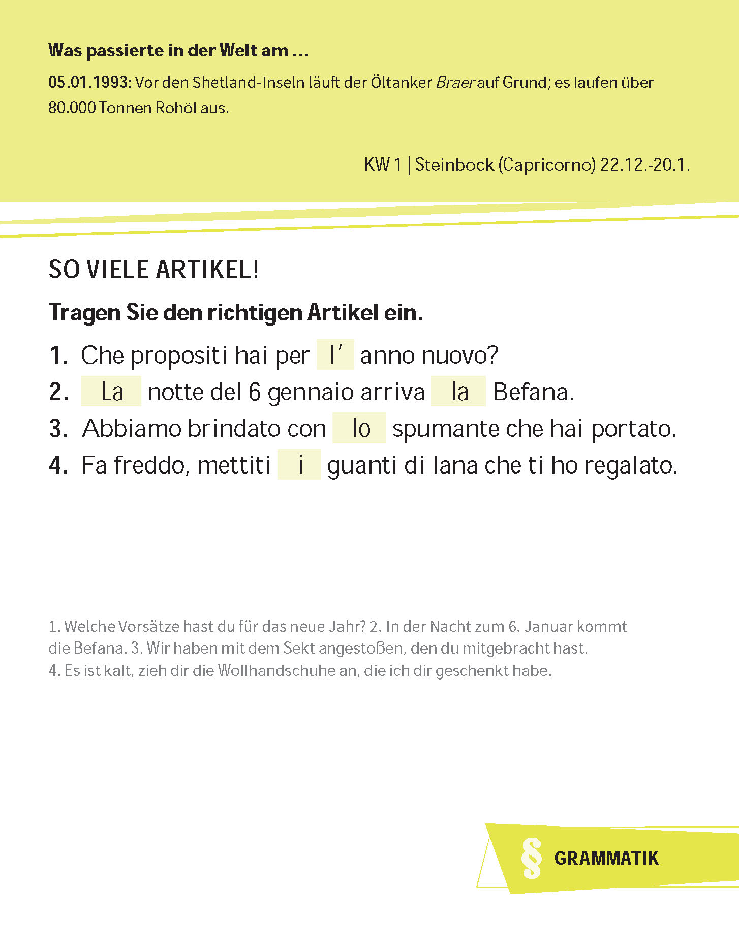 Langenscheidt Sprachkalender Italienisch 2022