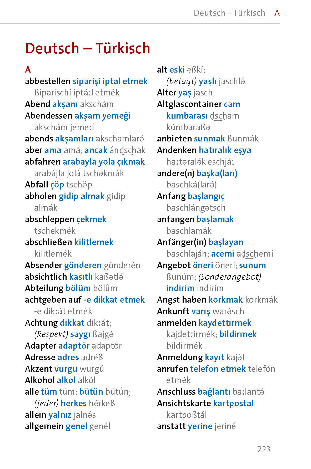 Langenscheidt Sprachführer Türkisch