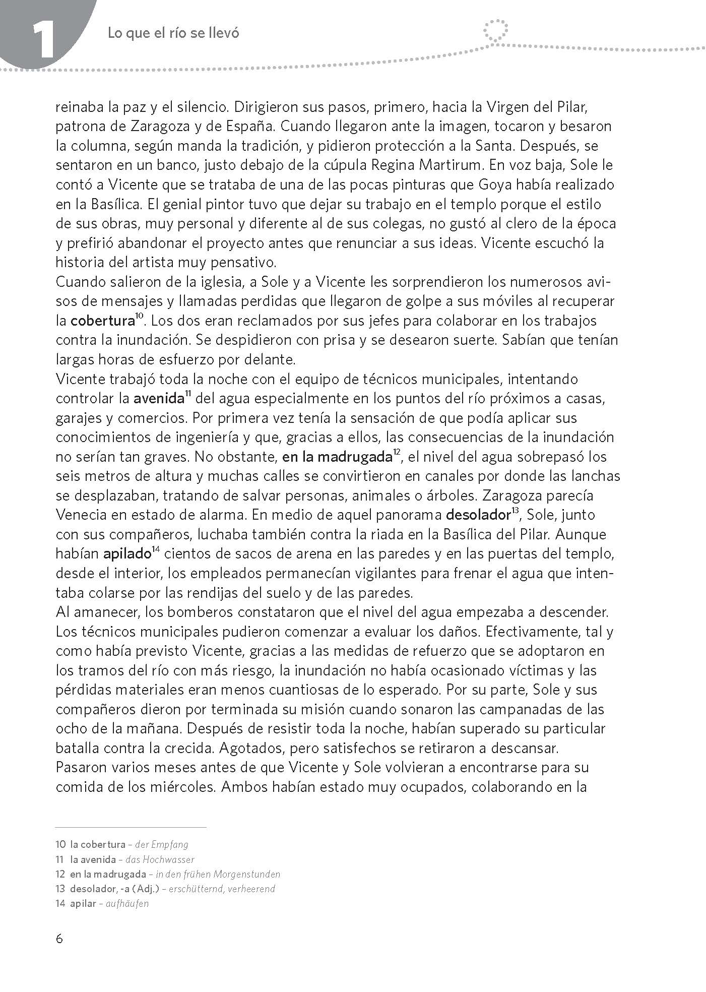 Eine Seite aus einem spanischsprachigen Buch mit schwarzem Text auf weißem Hintergrund, mit einspaltigem Layout und ohne Bilder oder Illustrationen.