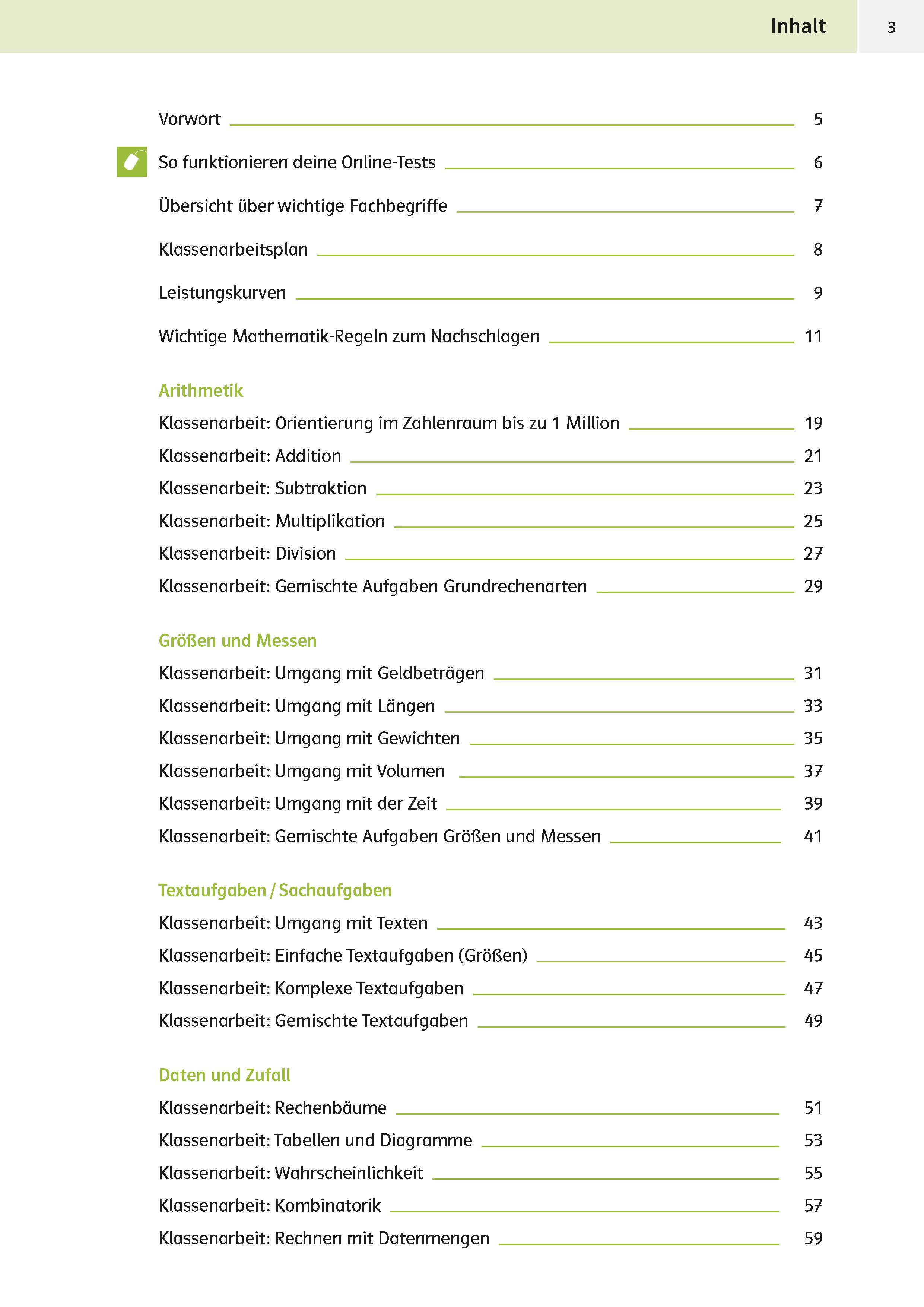 Klett Sicher ins Gymnasium: Klassenarbeitstrainer für den Übertritt Mathematik 4. Klasse