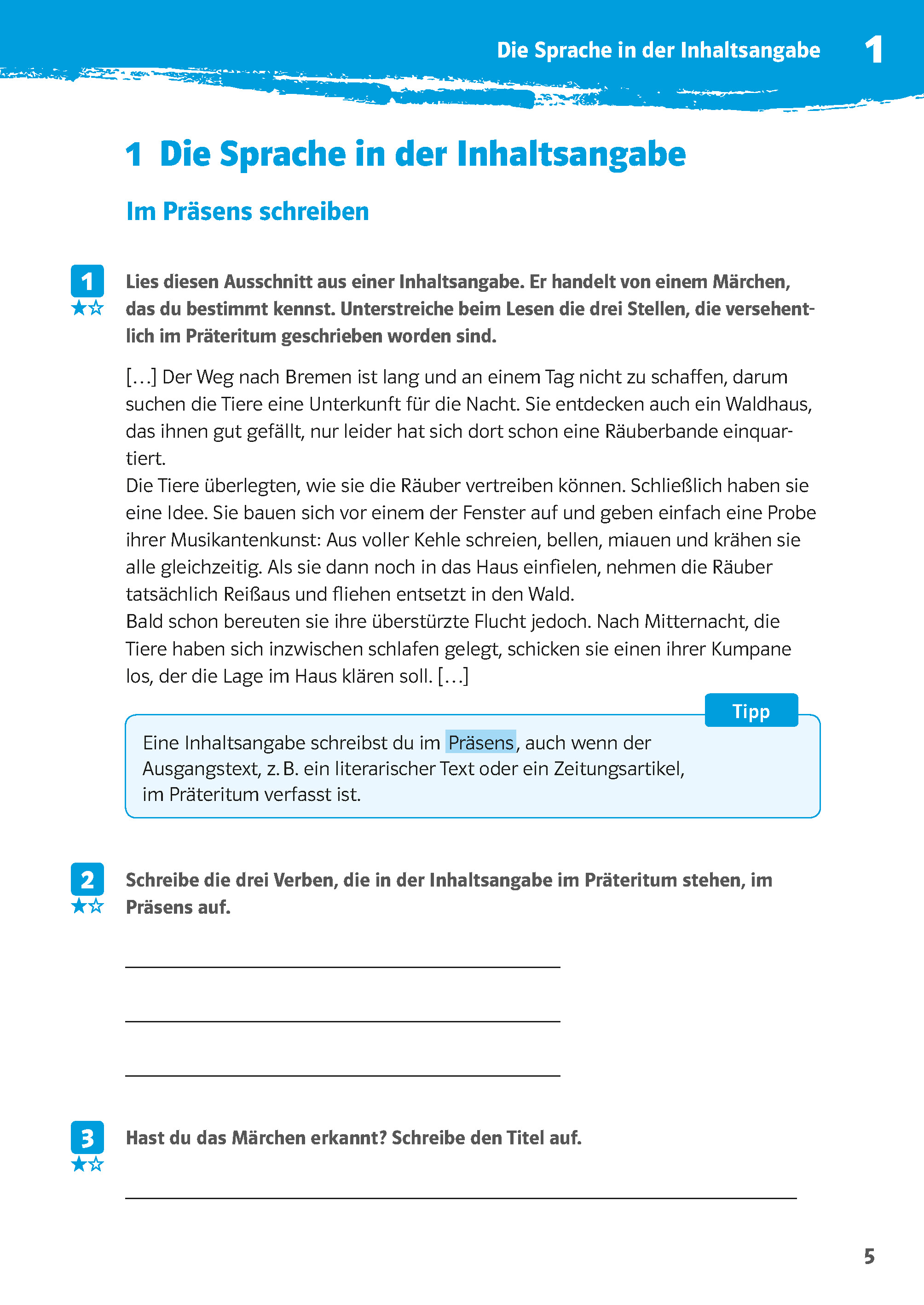 Klett 10-Minuten-Training Deutsch Aufsatz Inhaltsangabe 6. - 8. Klasse