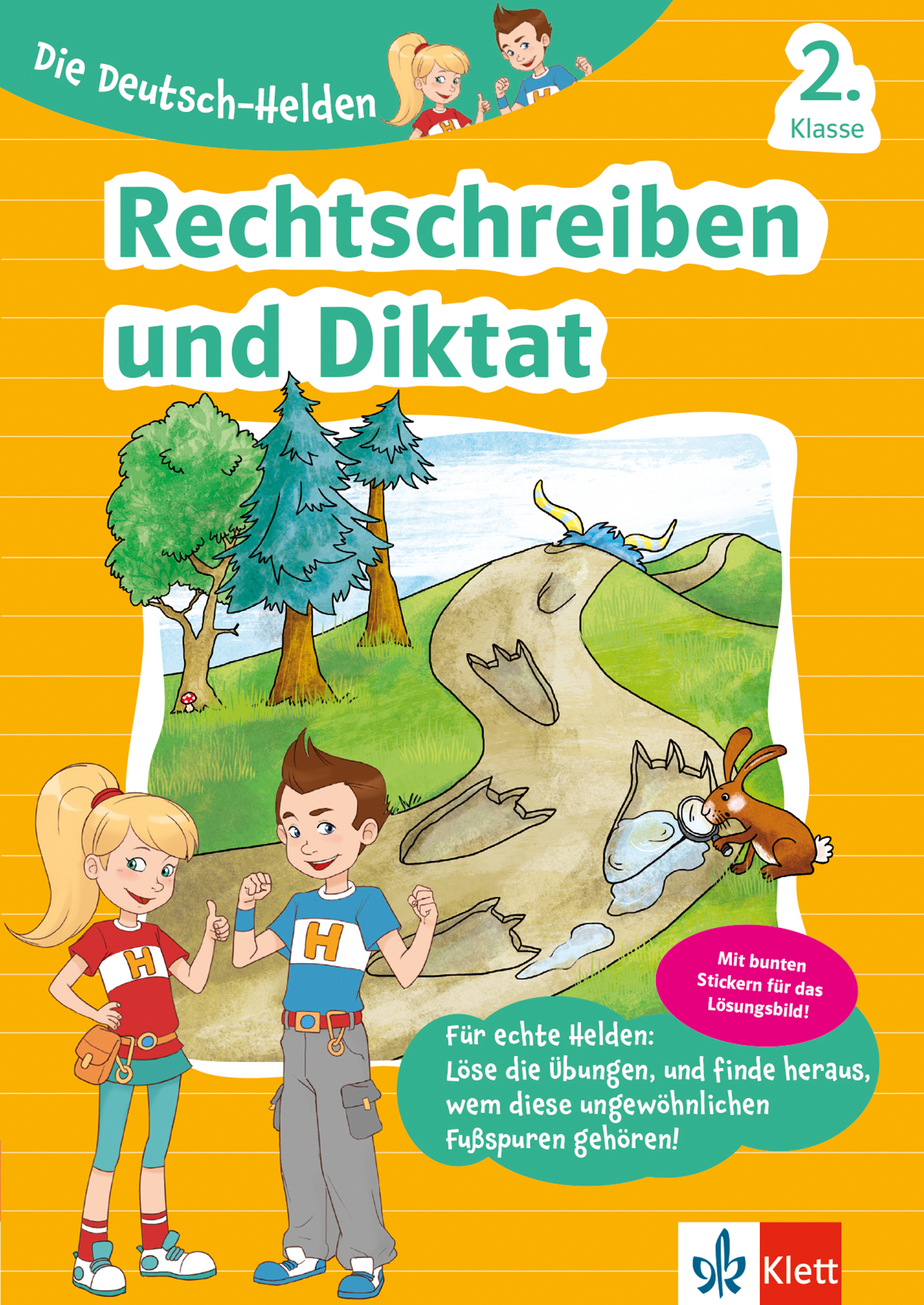 Klett Die Deutsch-Helden: Rechtschreiben und Diktat 2. Klasse