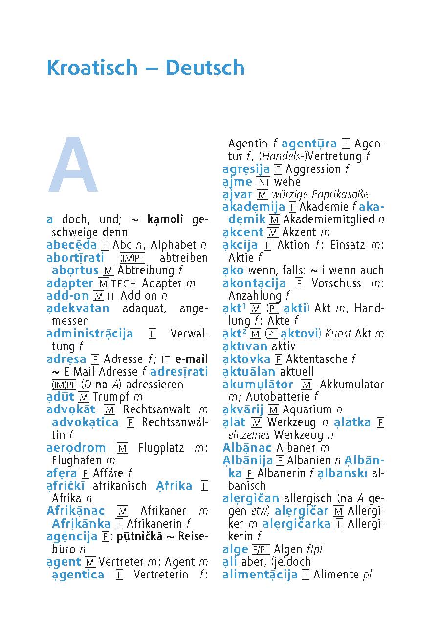 Langenscheidt Universal-Wörterbuch Kroatisch Langenscheidt Universal-Wörterbuch Kroatisch