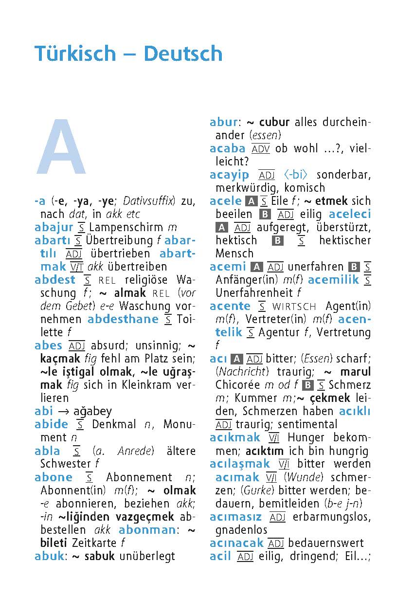Langenscheidt Universal-Wörterbuch Türkisch