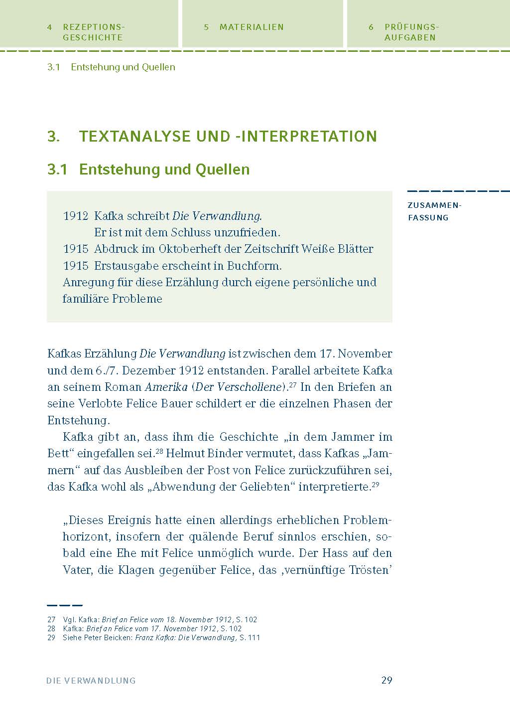 Die Verwandlung von Franz Kafka - Textanalyse und Interpretation