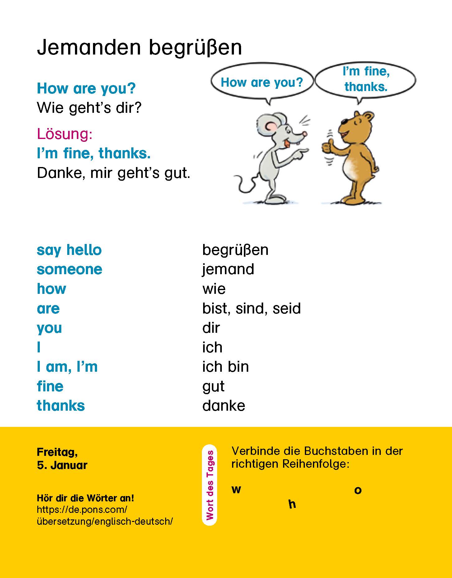 Langenscheidt Kinderkalender Englisch 2024 Langenscheidt Kinderkalender Englisch 2024