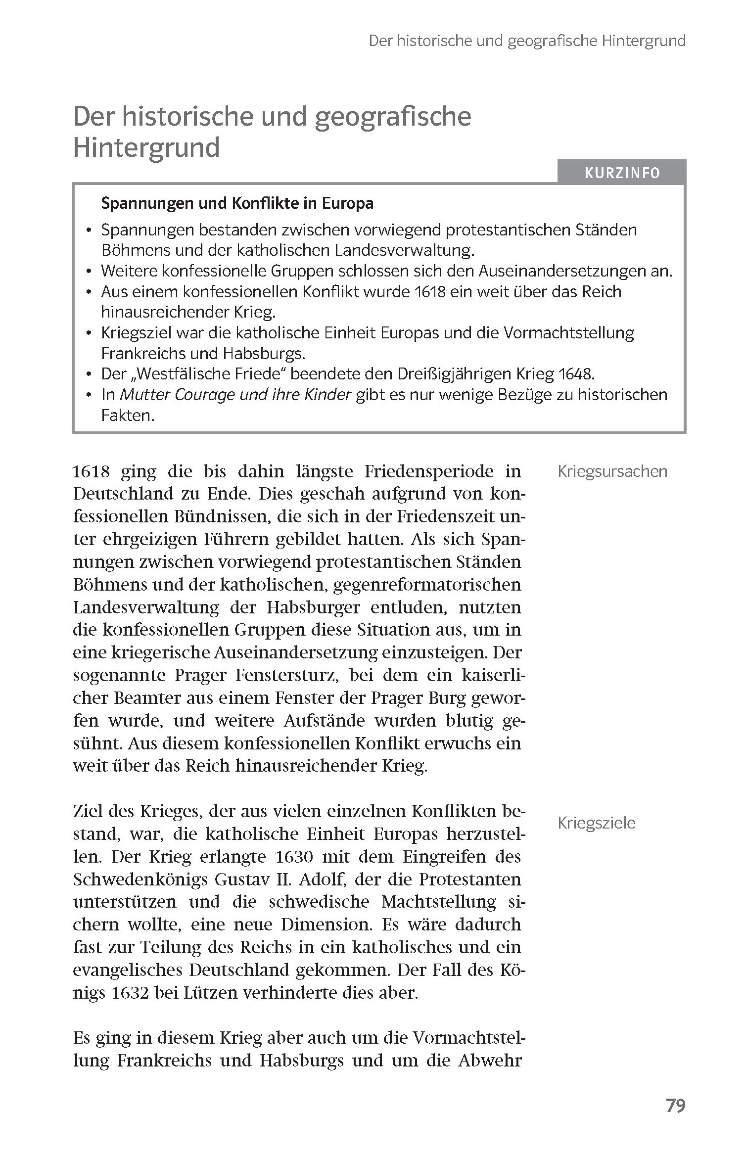 Klett Lektürehilfen Bertolt Brecht, Mutter Courage und ihre Kinder