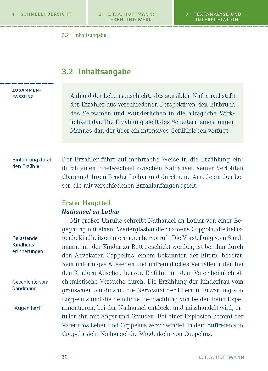 Der Sandmann von E.T.A. Hoffmann - Textanalyse und Interpretation