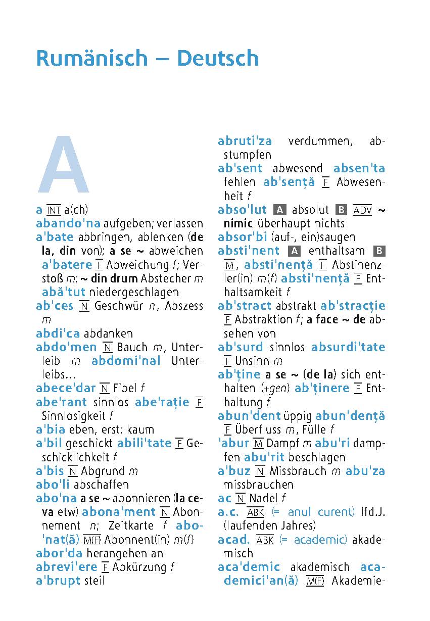 Langenscheidt Universal-Wörterbuch Rumänisch