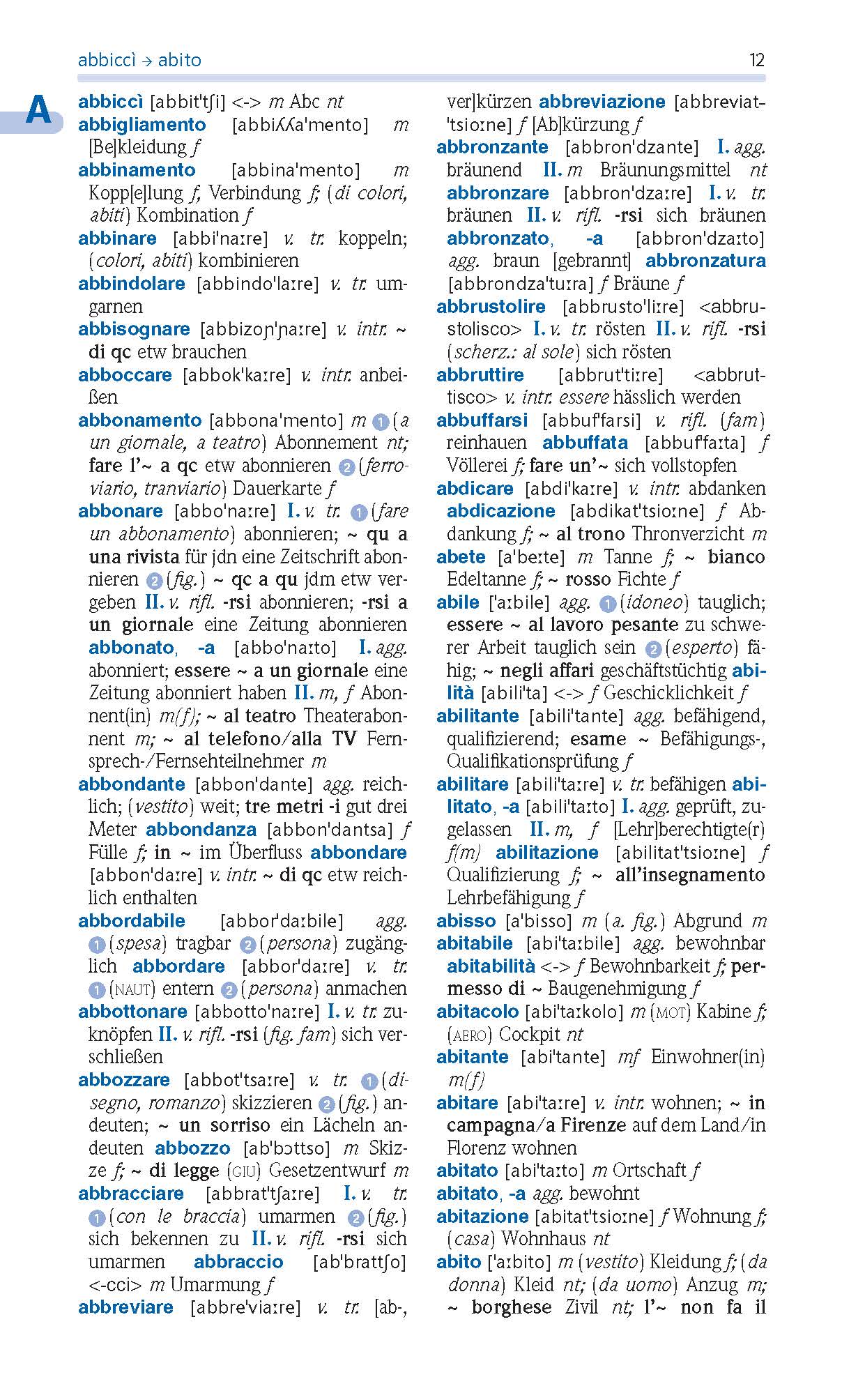 PONS Standardwörterbuch Plus Italienisch