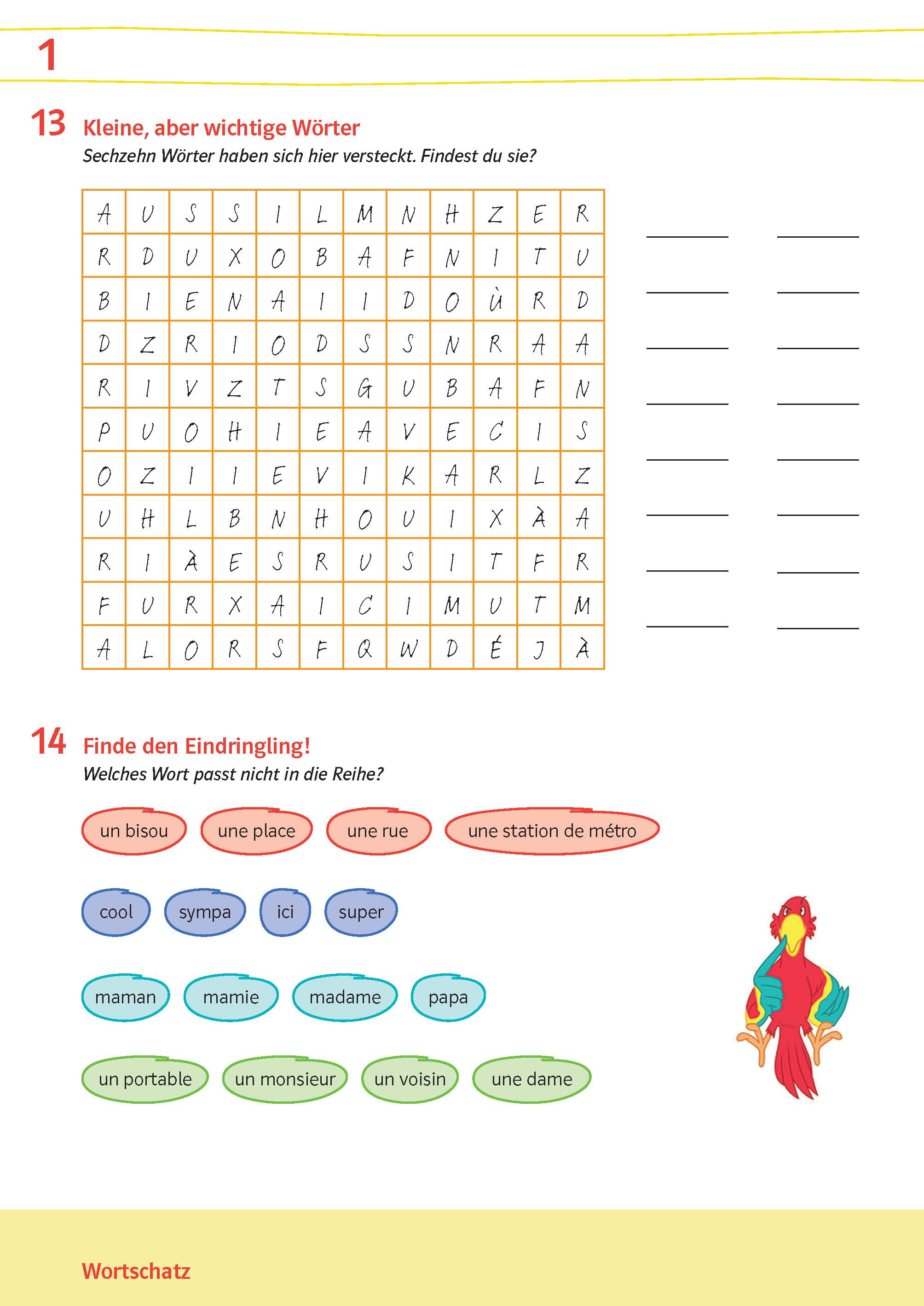 Découvertes 1 (ab 2020) - Übungsblock zum Schulbuch 1. Lernjahr