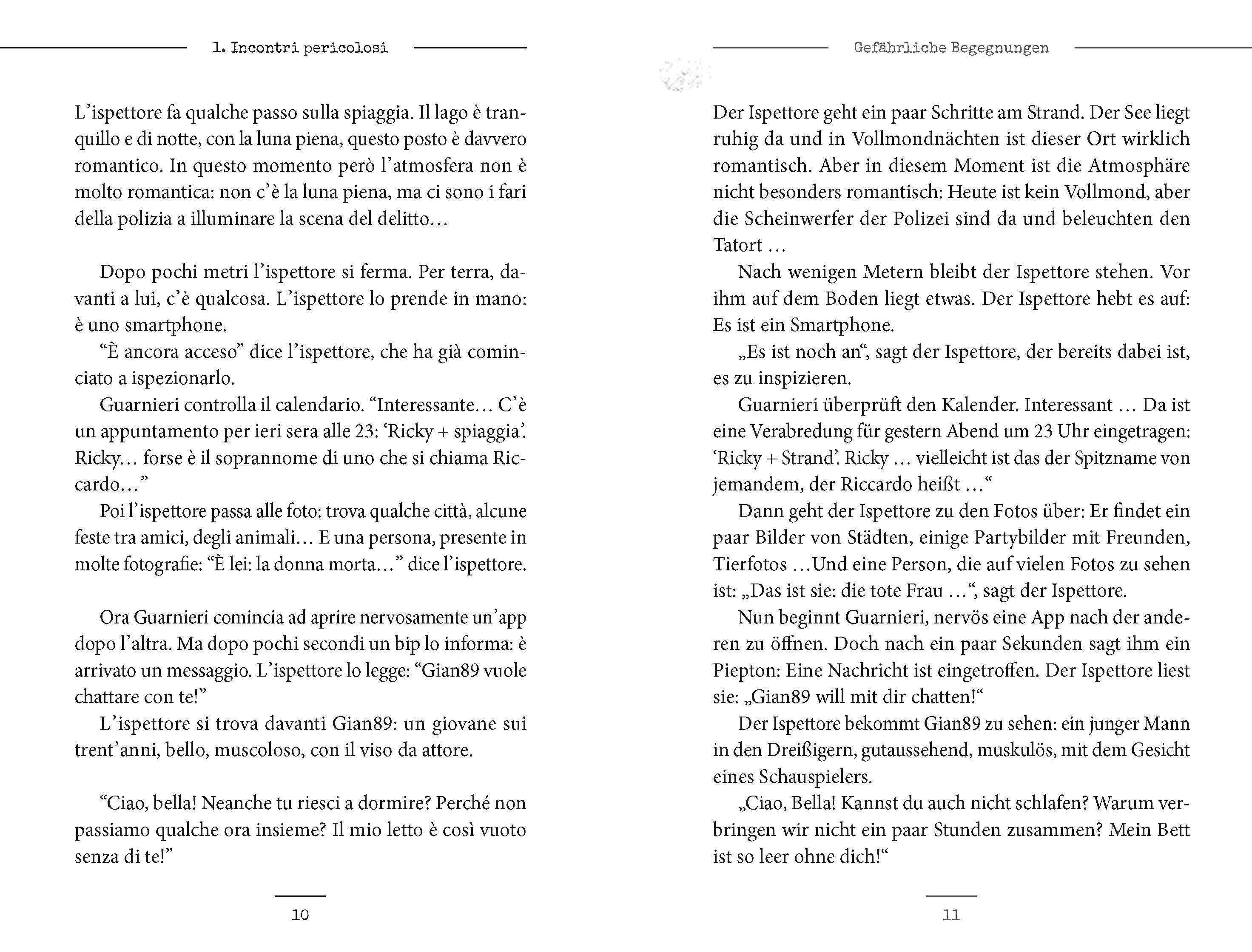 Langenscheidt Krimi zweisprachig Italienisch (A2/B1) - Incontri pericolosi