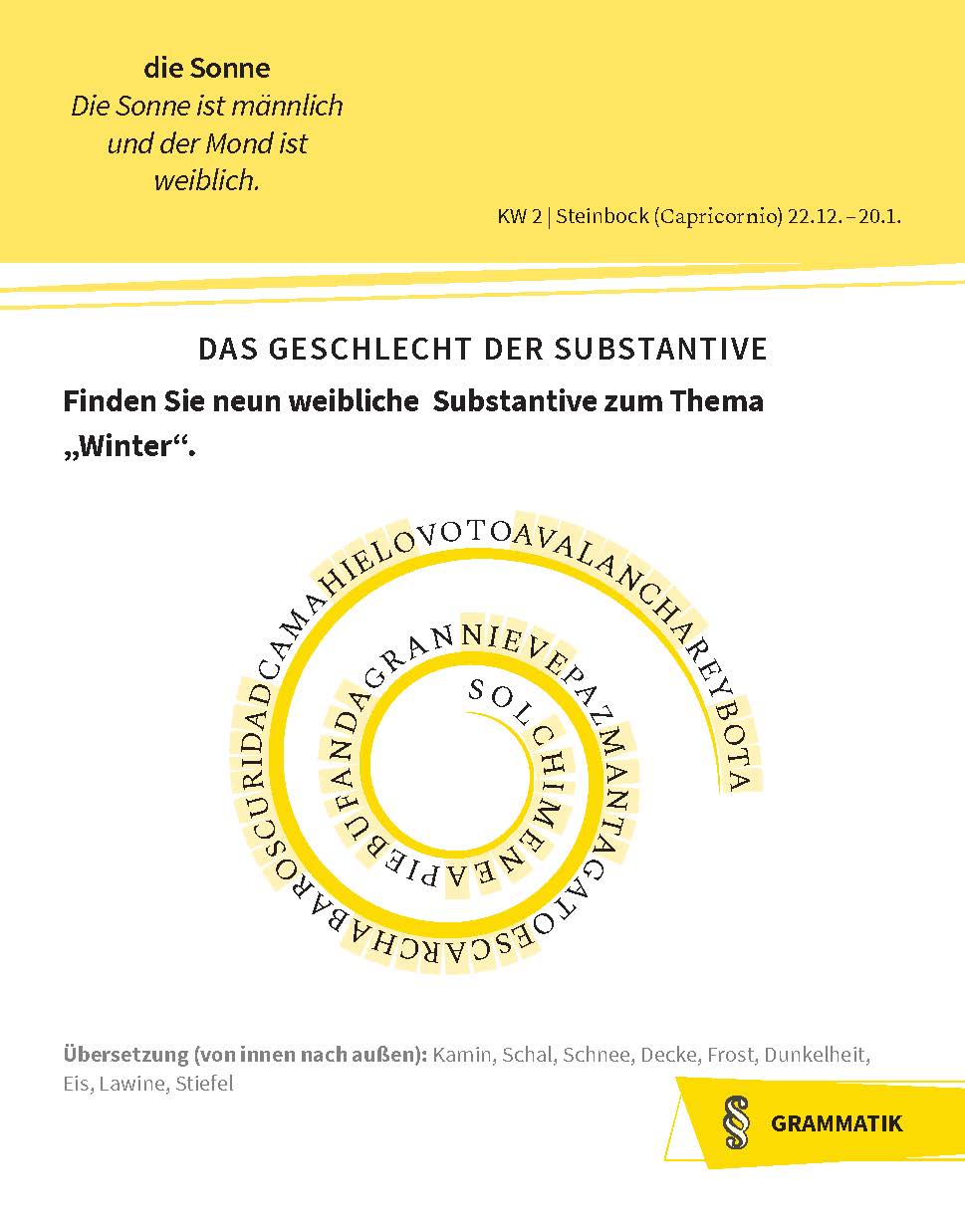 Langenscheidt Sprachkalender Spanisch 2026