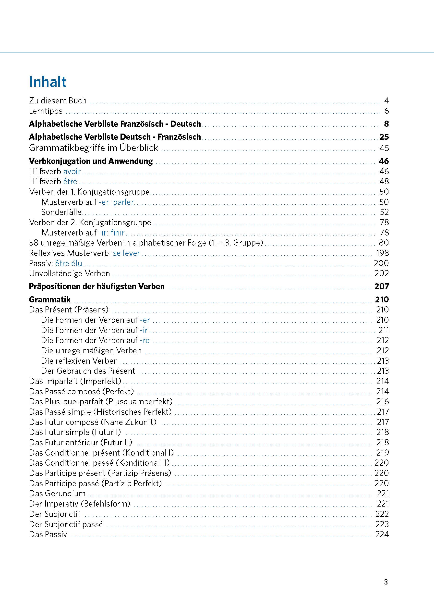 PONS Verbtabellen Plus Französisch