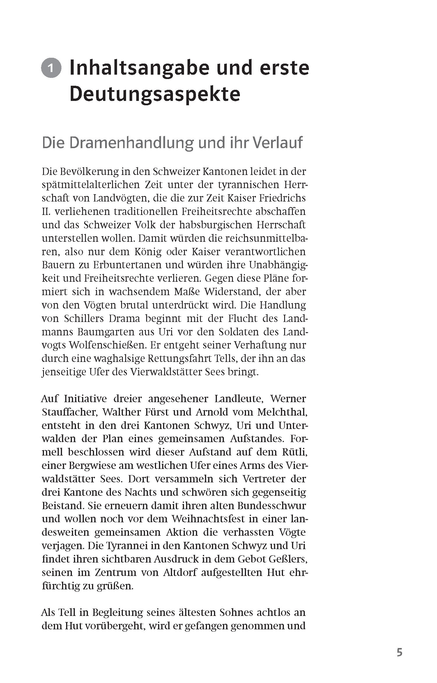 Klett Lektürehilfen Friedrich Schiller, Wilhelm Tell