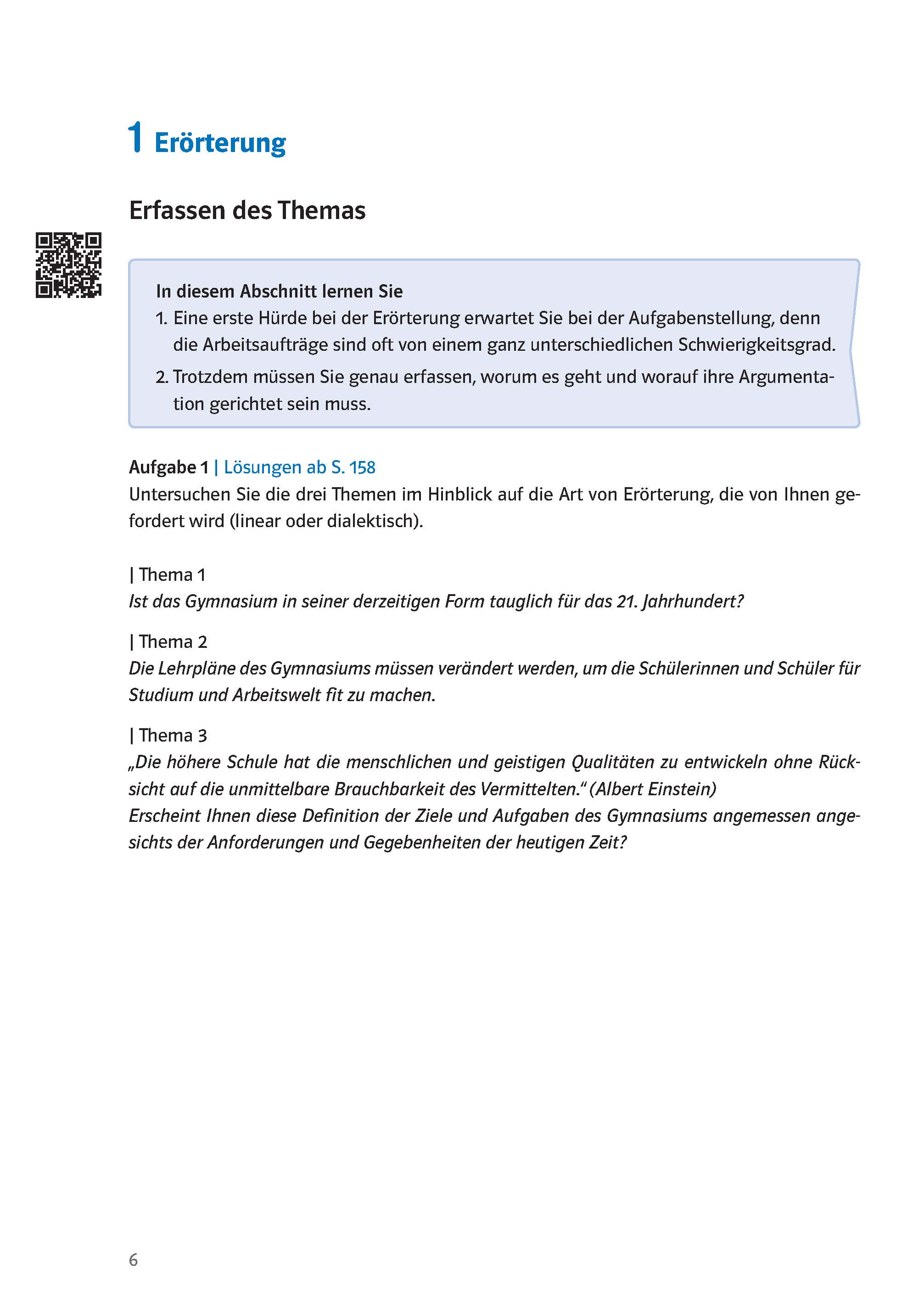 Klett Klausur-Training - Deutsch Erörterung