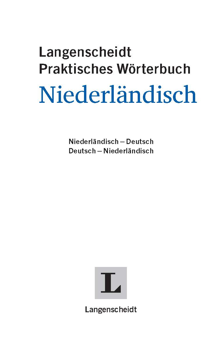 Langenscheidt Praktisches Wörterbuch Niederländisch