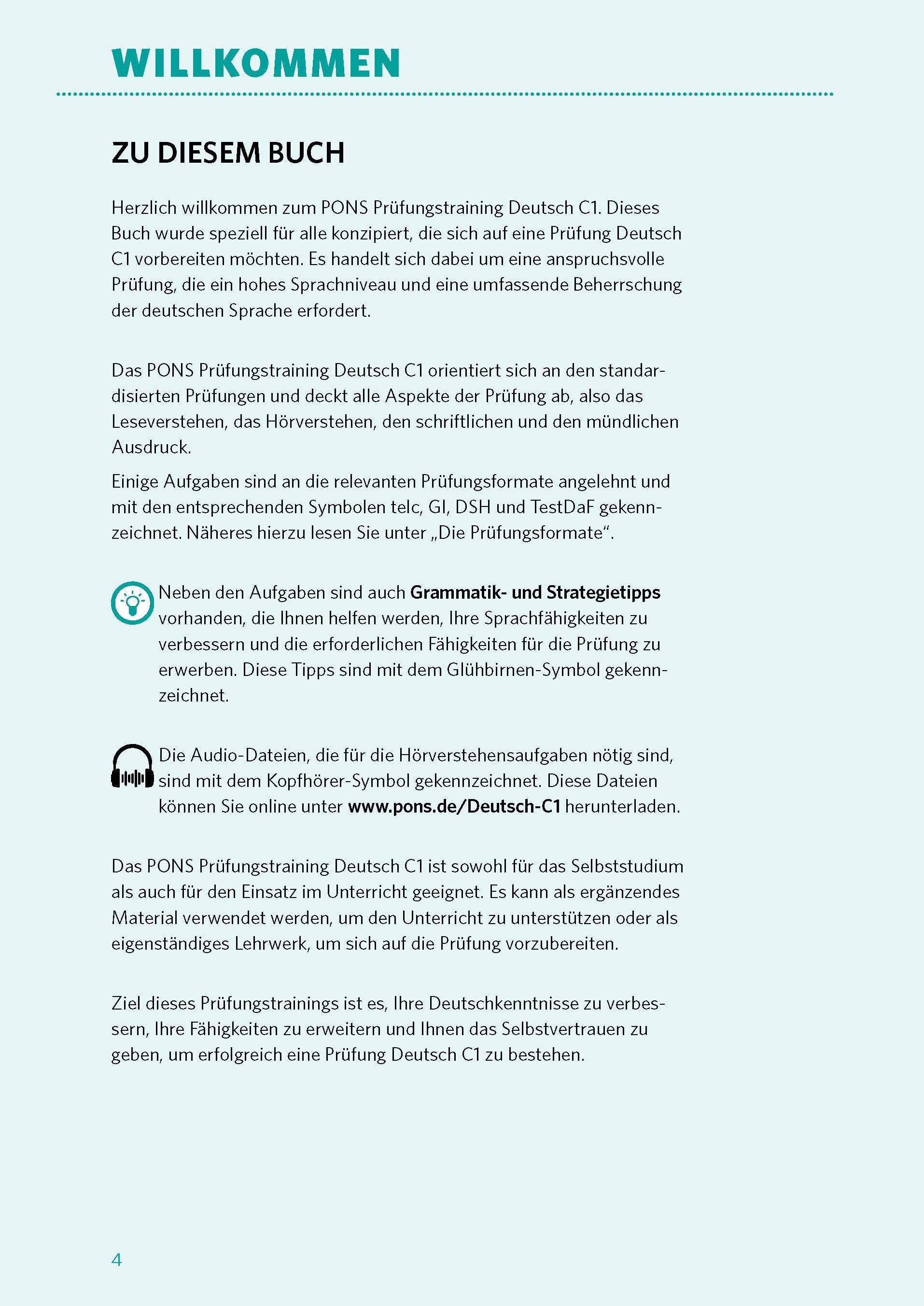 PONS Prüfungstraining Deutsch C1 PONS Prüfungstraining Deutsch C1