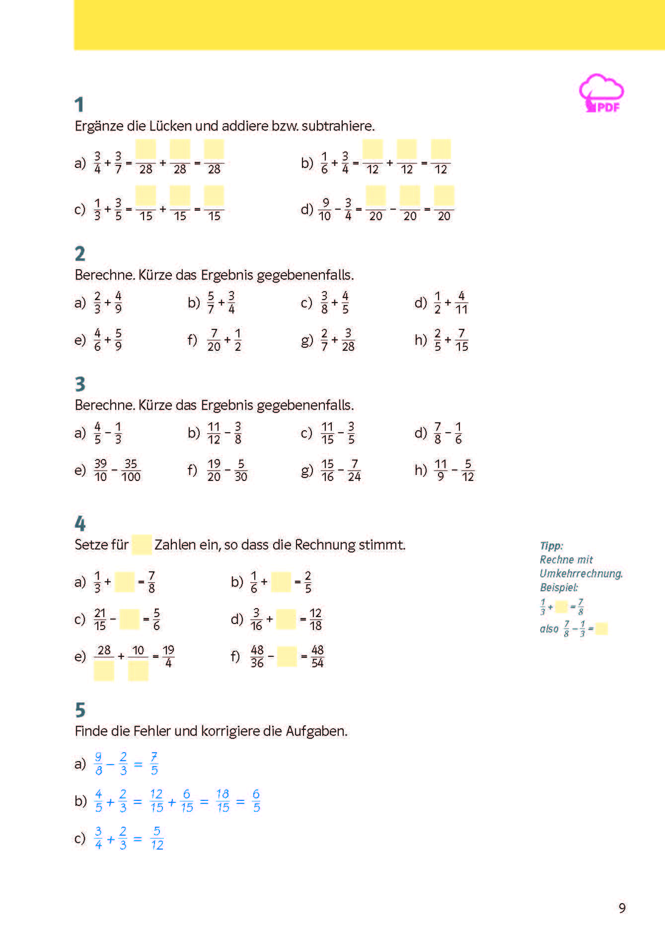Klett KomplettTrainer Gymnasium Mathematik 7. Klasse