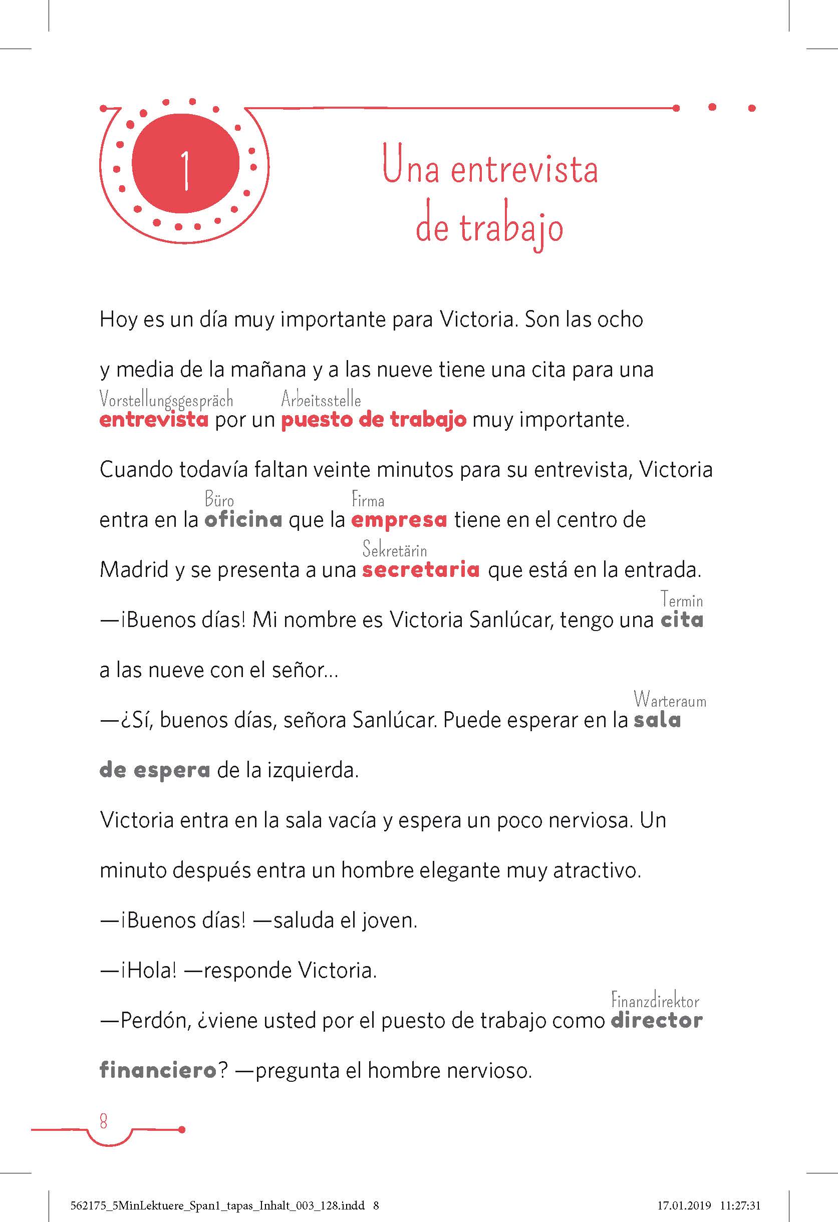 PONS 5-Minuten-Lektüren Spanisch A1 - Tapas y más