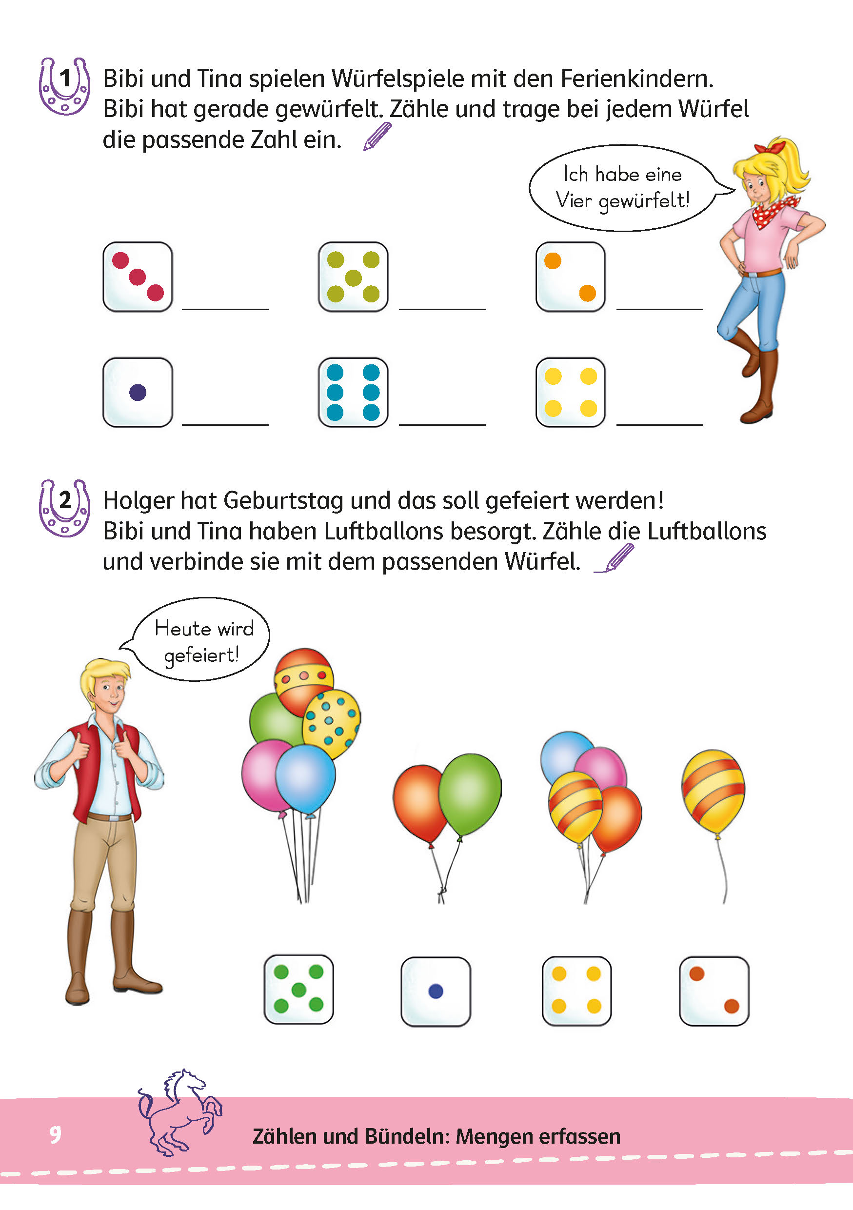 Bibi & Tina: Lernrätsel Mathe ab 6 Jahren