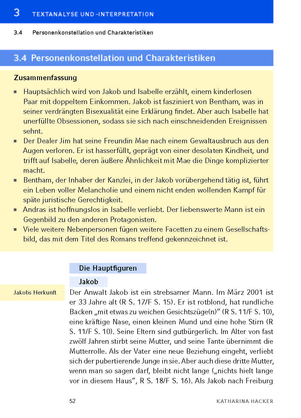 Die Habenichtse von Katharina Hacker - Textanalyse und Interpretation