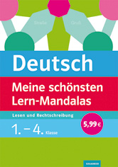 Cover des Lehrbuchs Deutsch: Meine schönsten Lern-Mandalas zum Lesen und Rechtschreiben, geeignet für die Klassen 1 bis 4, zum Preis von 5,99 Euro.