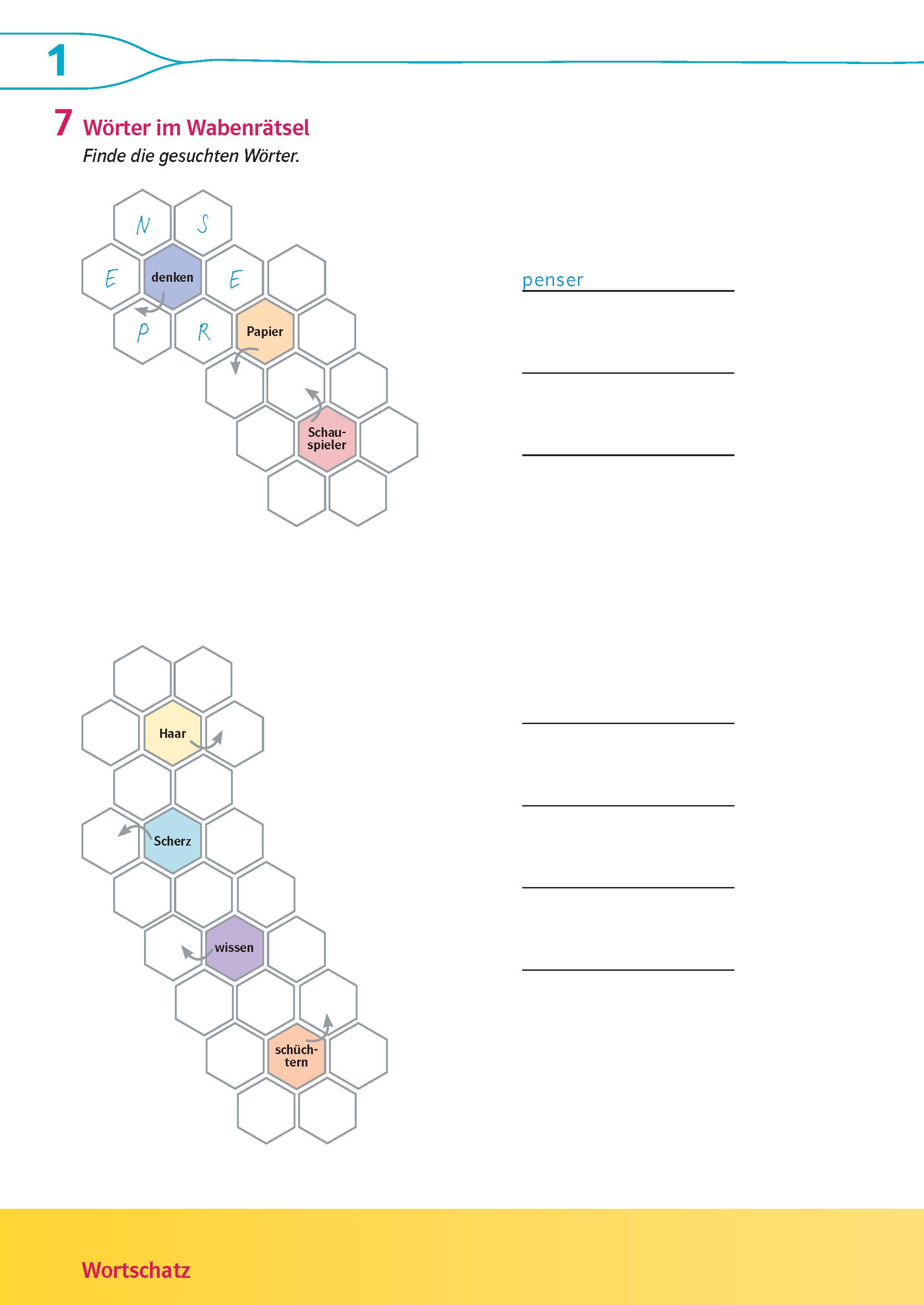 Découvertes 2 jaune/bleue - Übungsblock 2. Lernjahr
