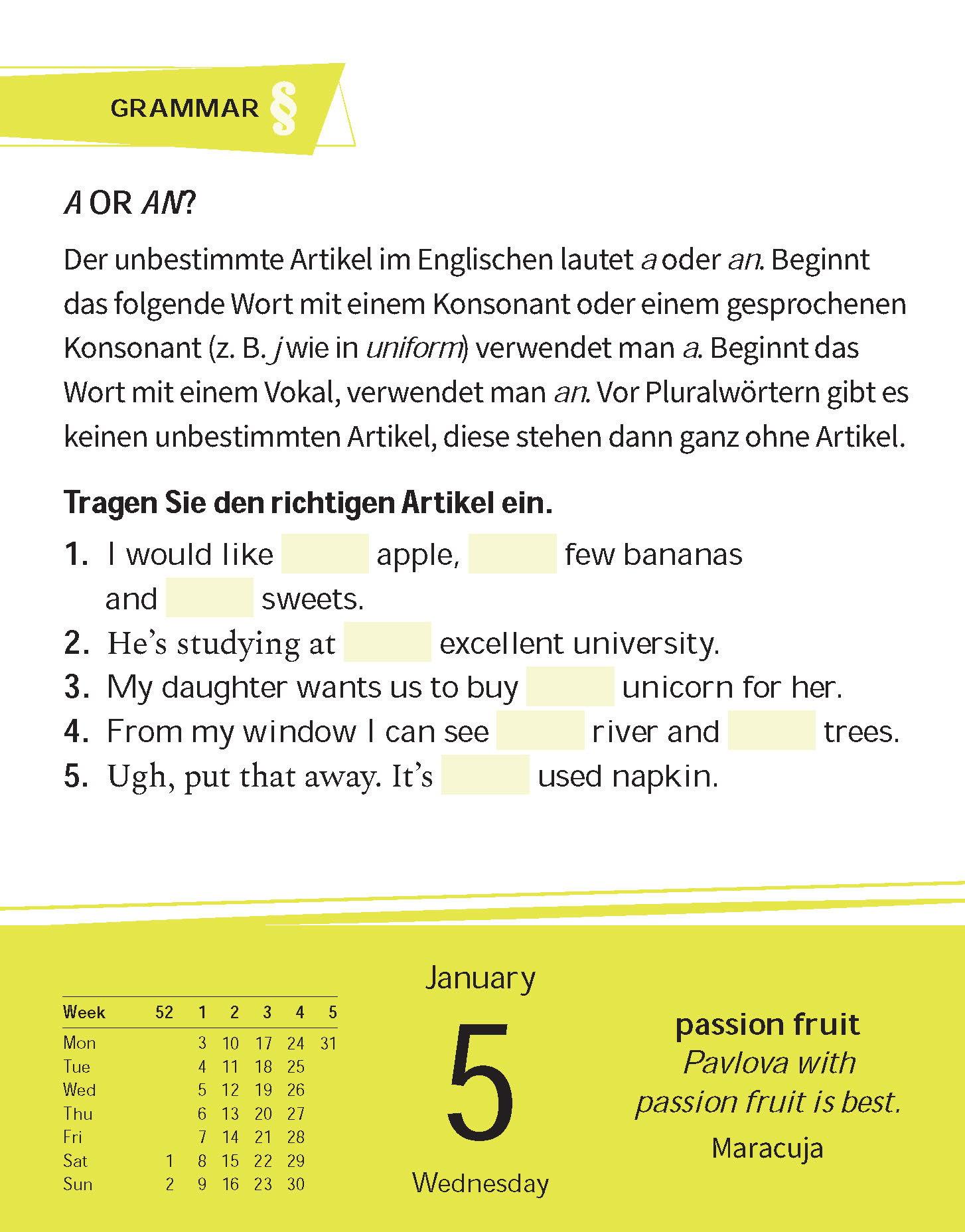 Langenscheidt Sprachkalender Englisch 2022