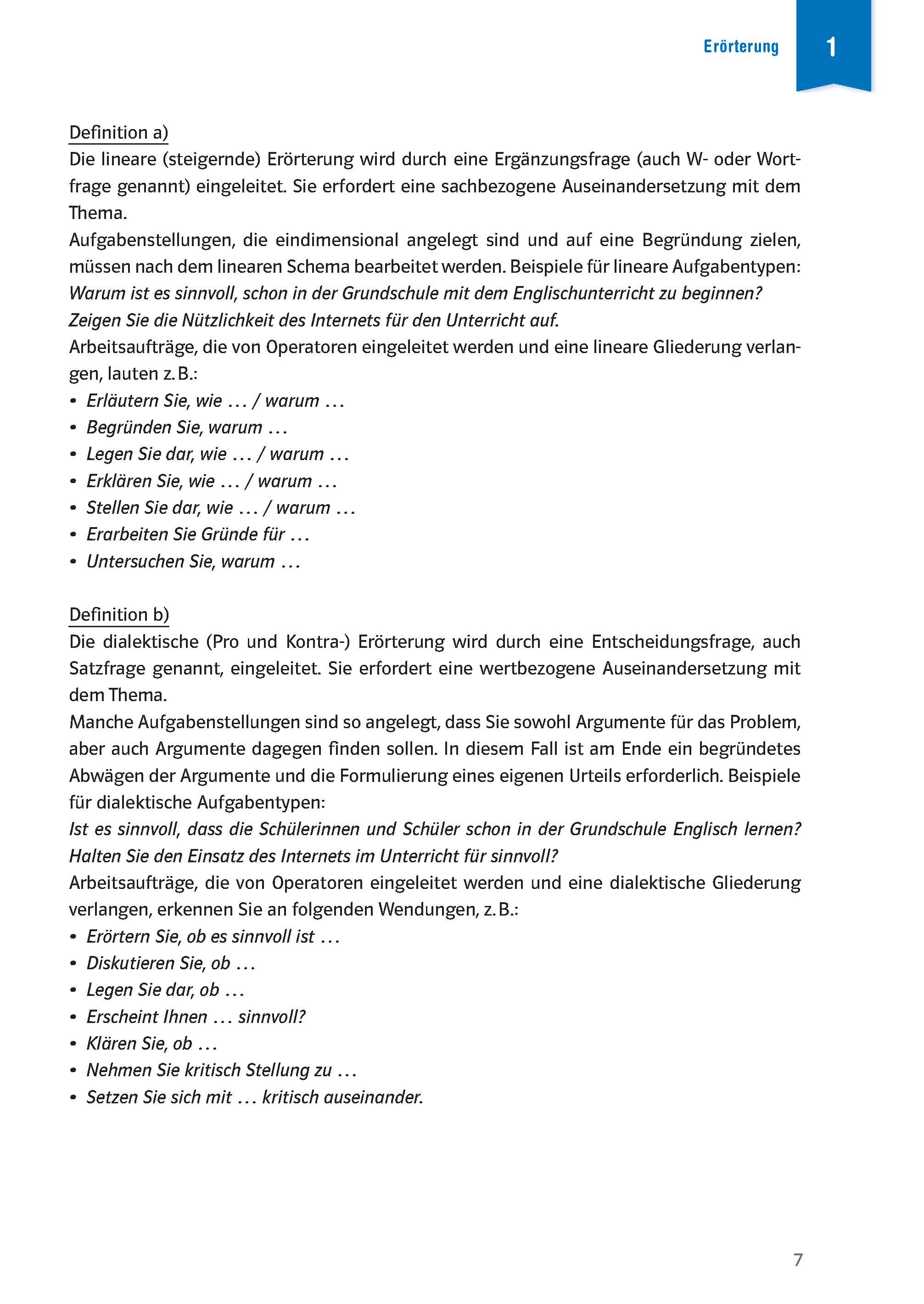 Klett Klausur-Training - Deutsch Erörterung