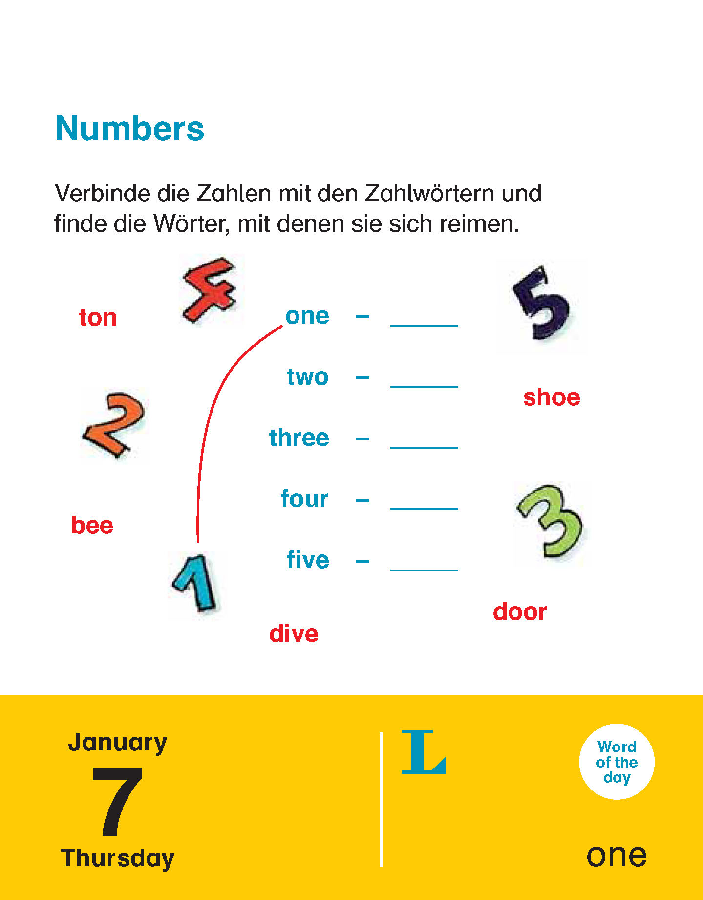Langenscheidt Kinderkalender Englisch 2021