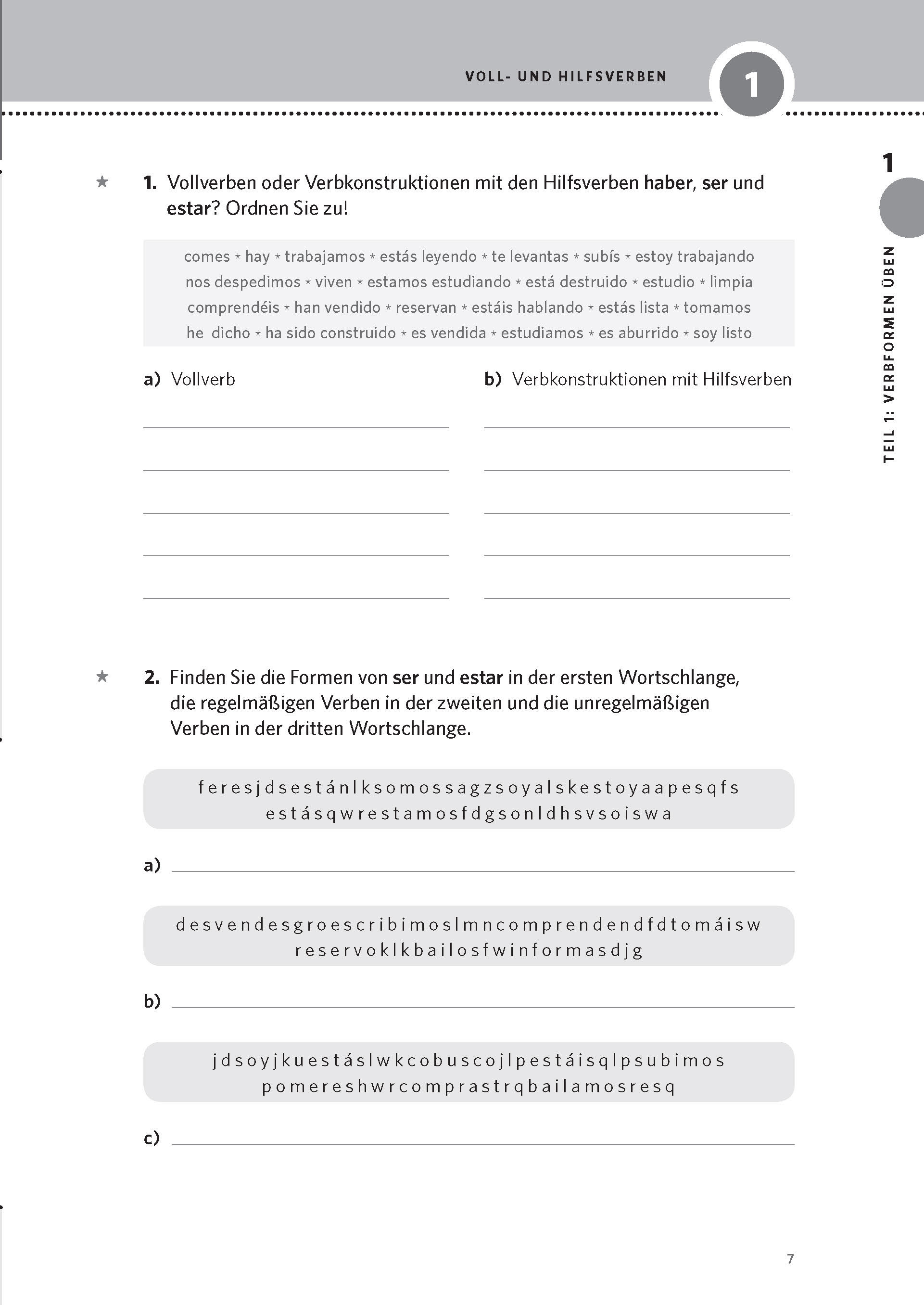 PONS Verben & Zeiten trainieren Spanisch