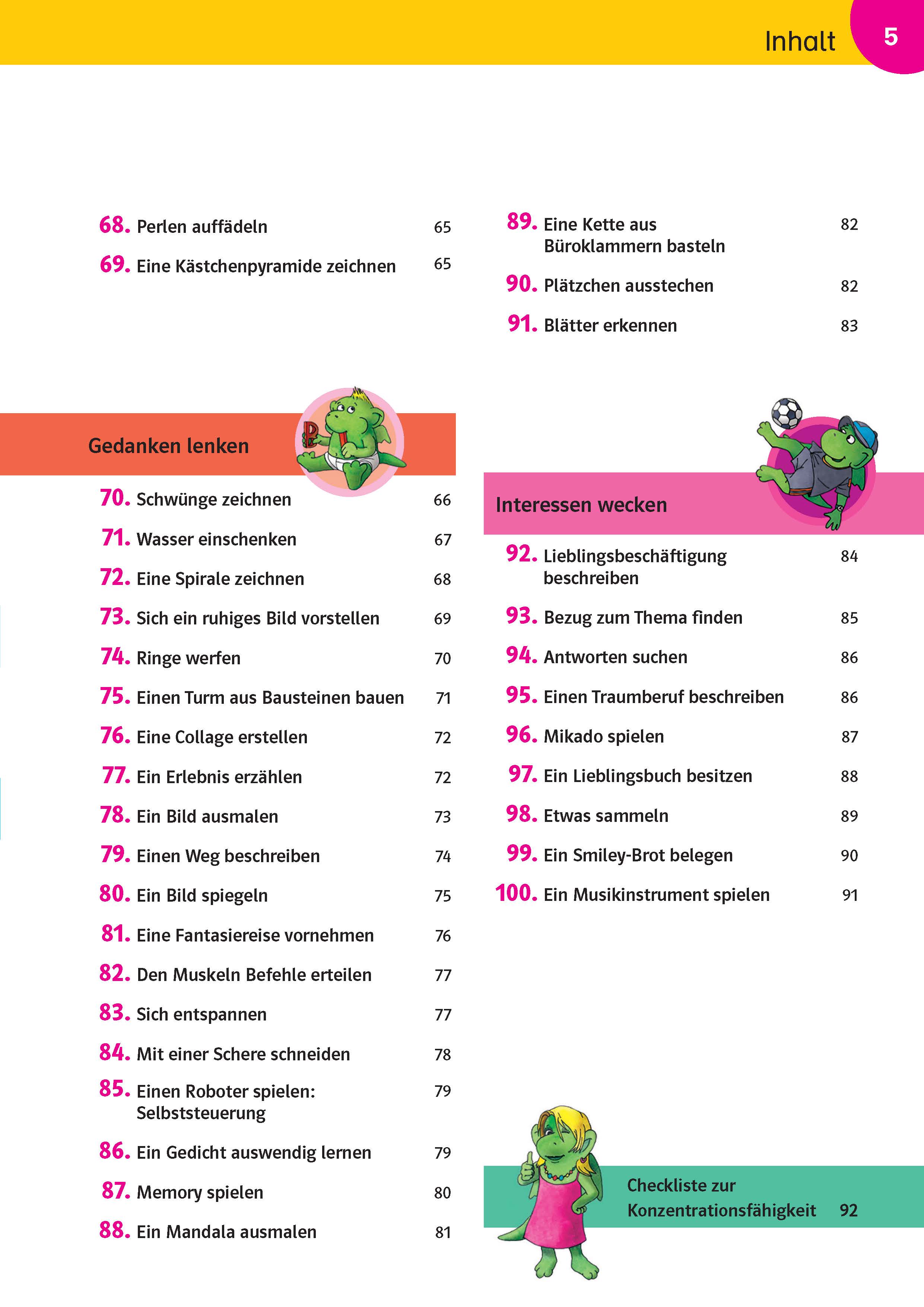 Klett Spielerische Konzentrationsübungen