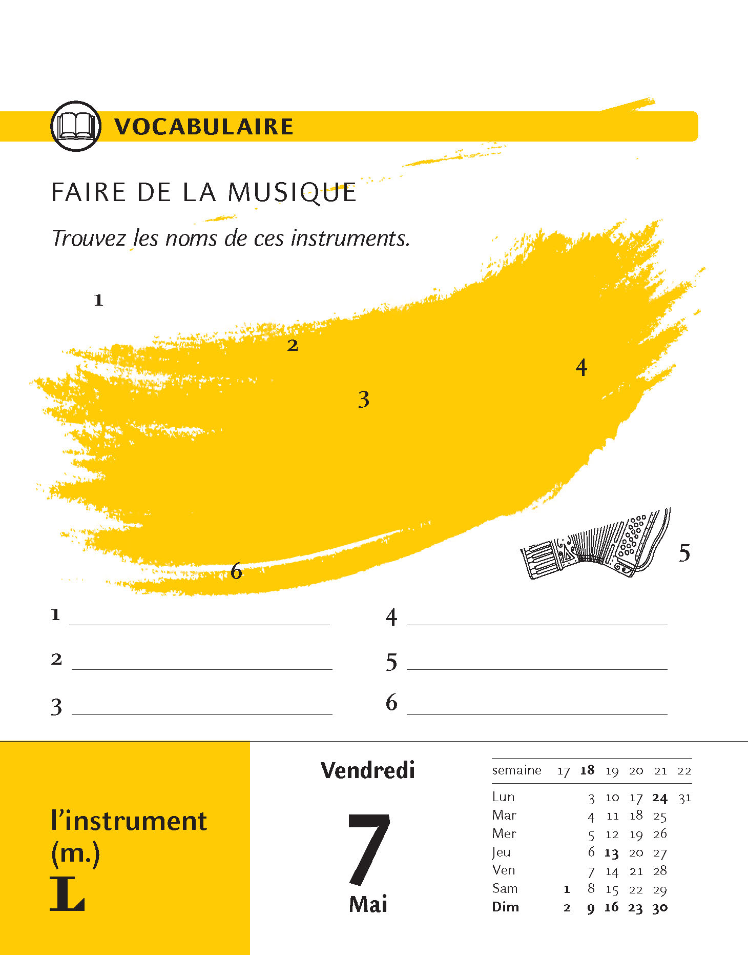 Langenscheidt Sprachkalender Französisch 2021
