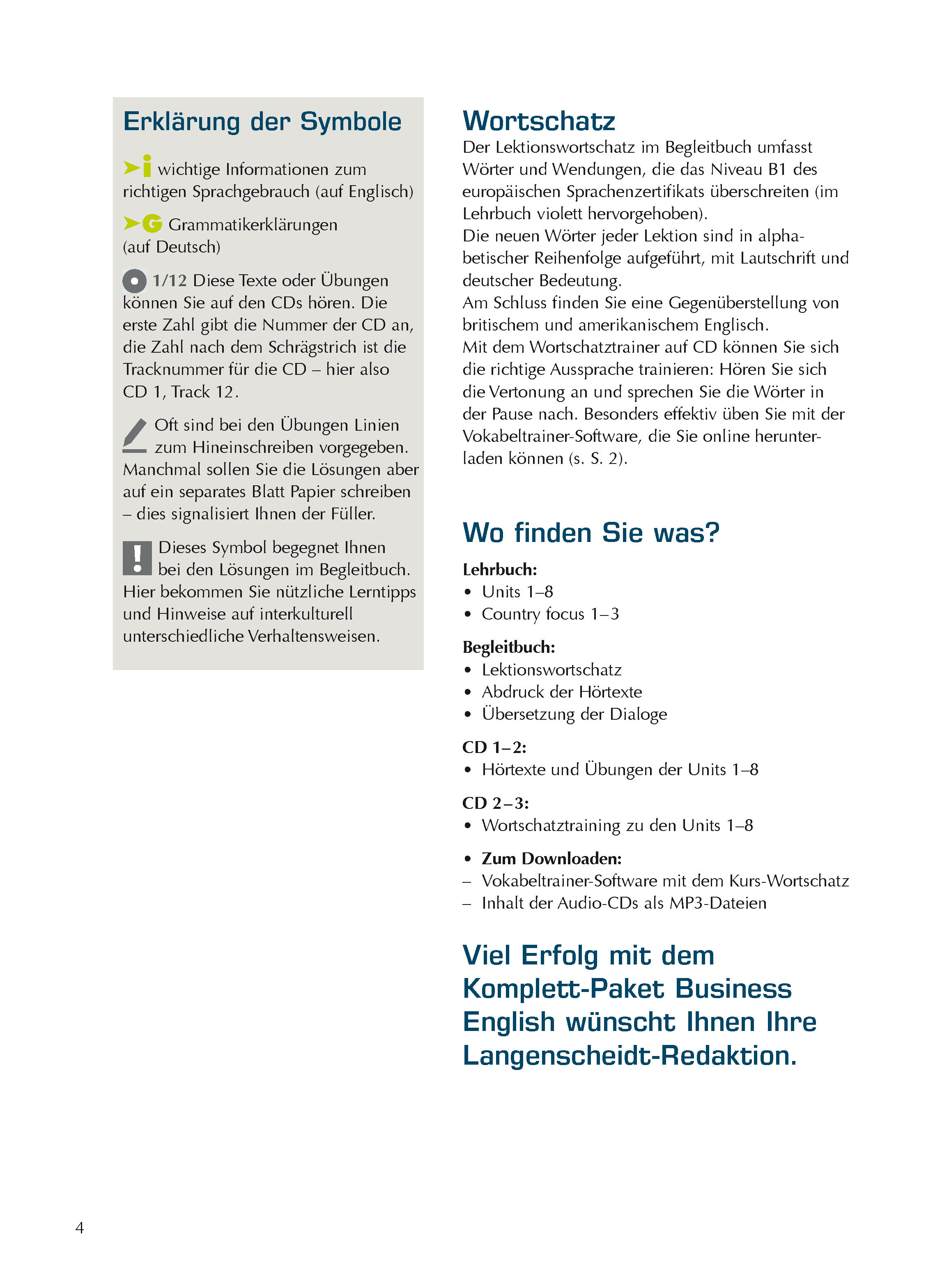 Langenscheidt Komplett-Paket Business English