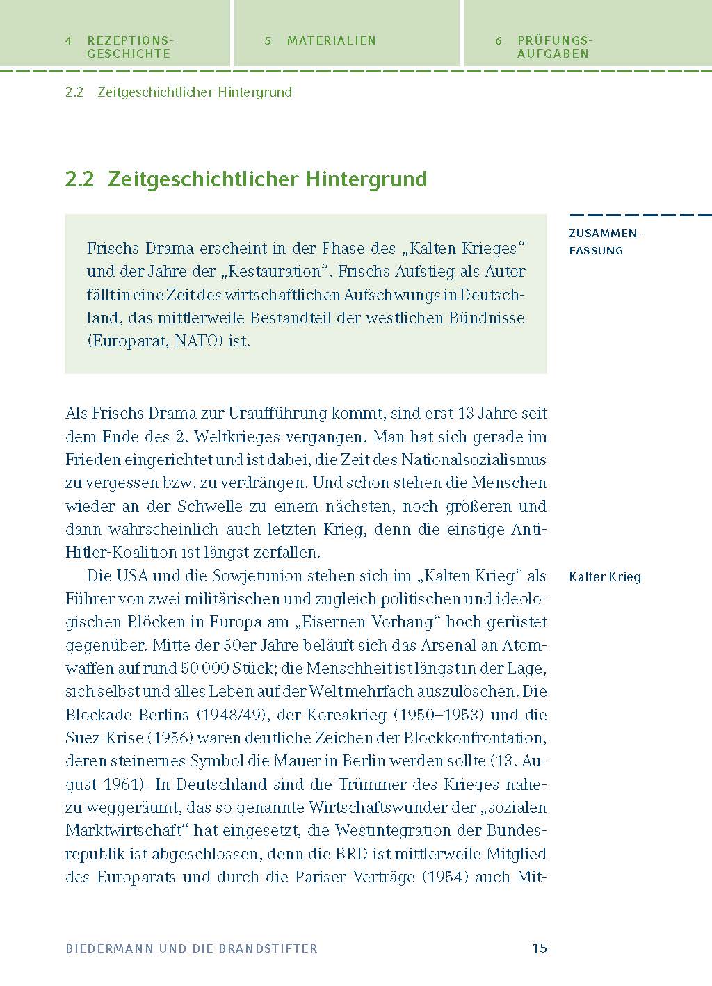 Biedermann und die Brandstifter von Max Frisch - Textanalyse und Interpretation