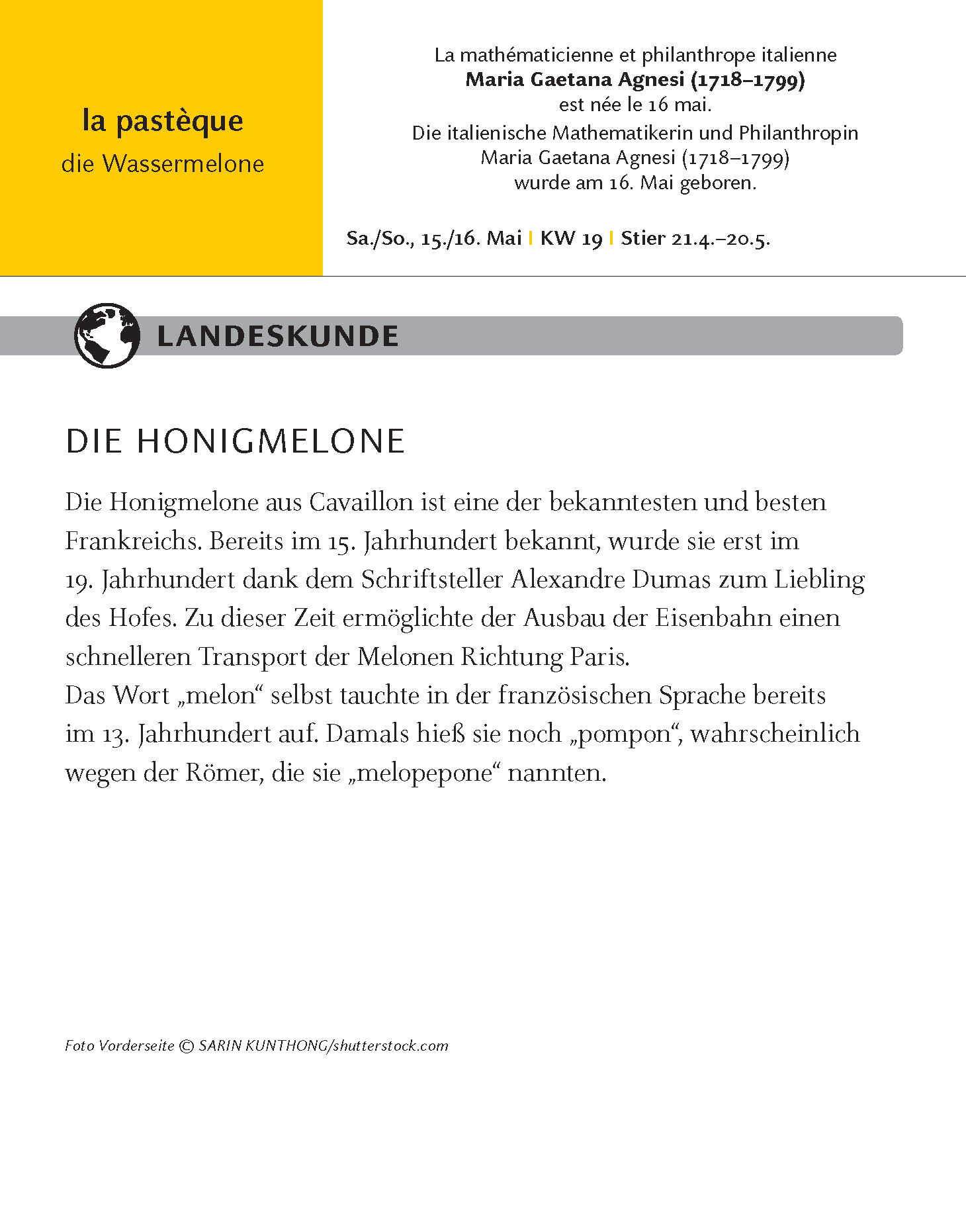 Langenscheidt Sprachkalender Französisch 2021