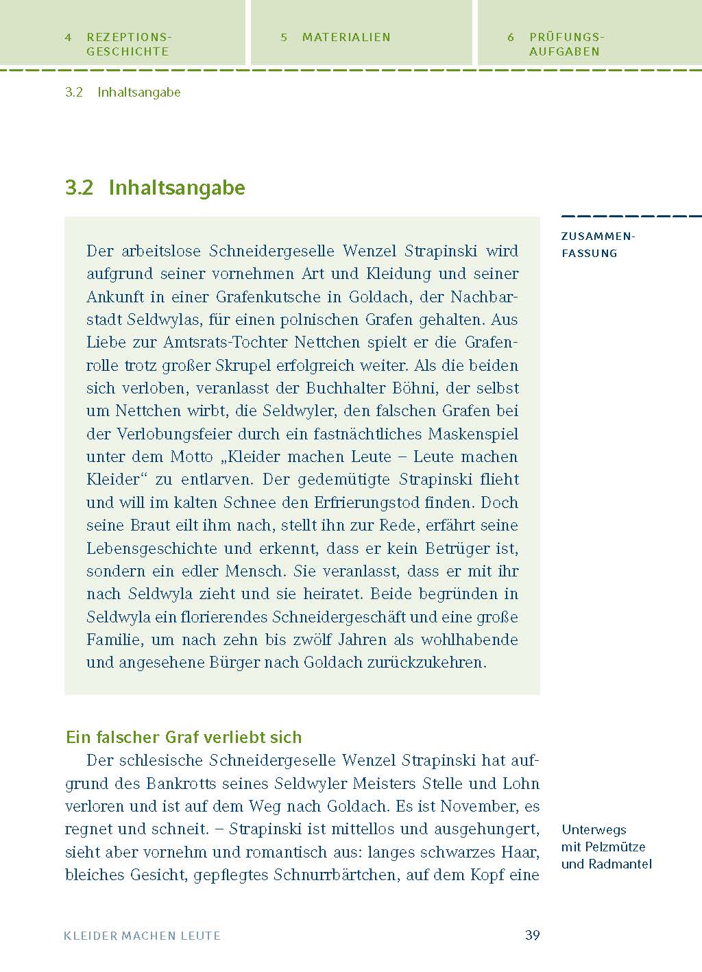 Kleider machen Leute von Gottfried Keller- Textanalyse und Interpretation