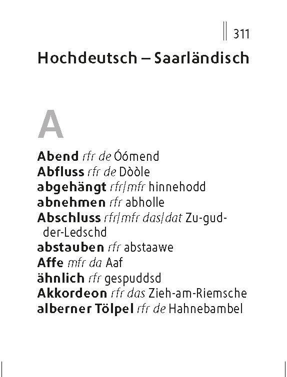 Langenscheidt Lilliput Saarländisch